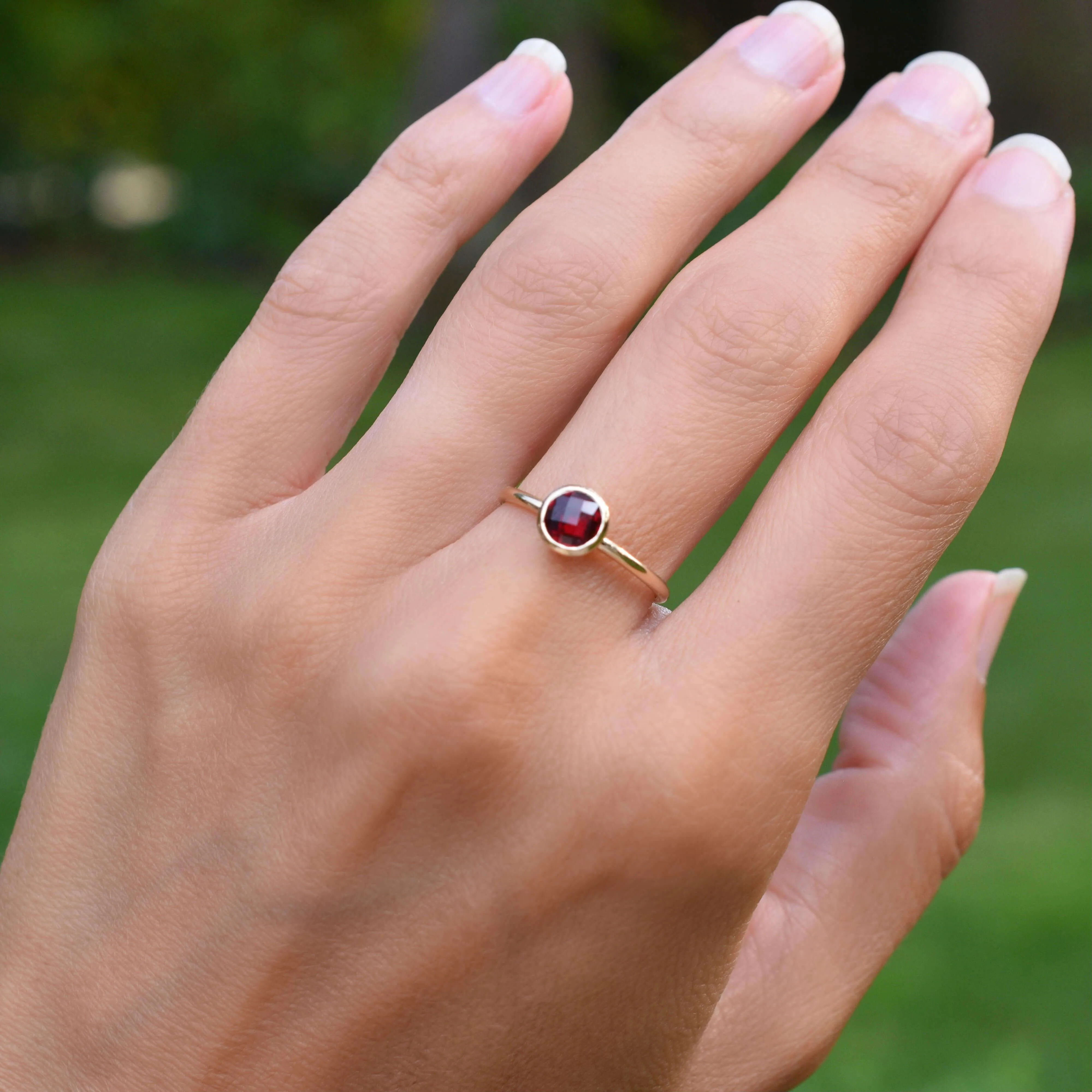 Grand Ruby Ring in 14k Gold (July) sold by Haverhill product image thumbnail 2