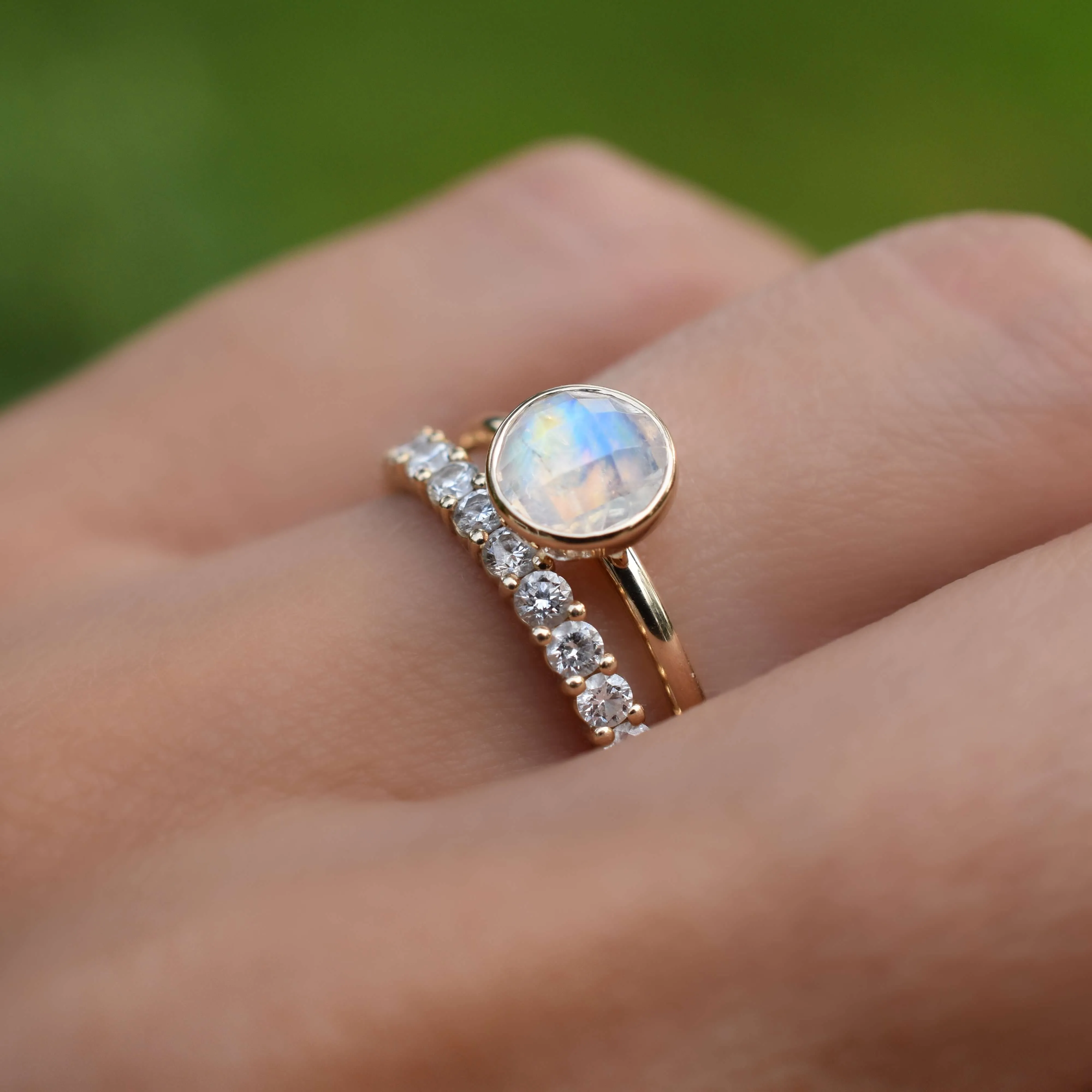 Grand Moonstone Ring in 14k Gold (June) sold by Haverhill product image thumbnail 3