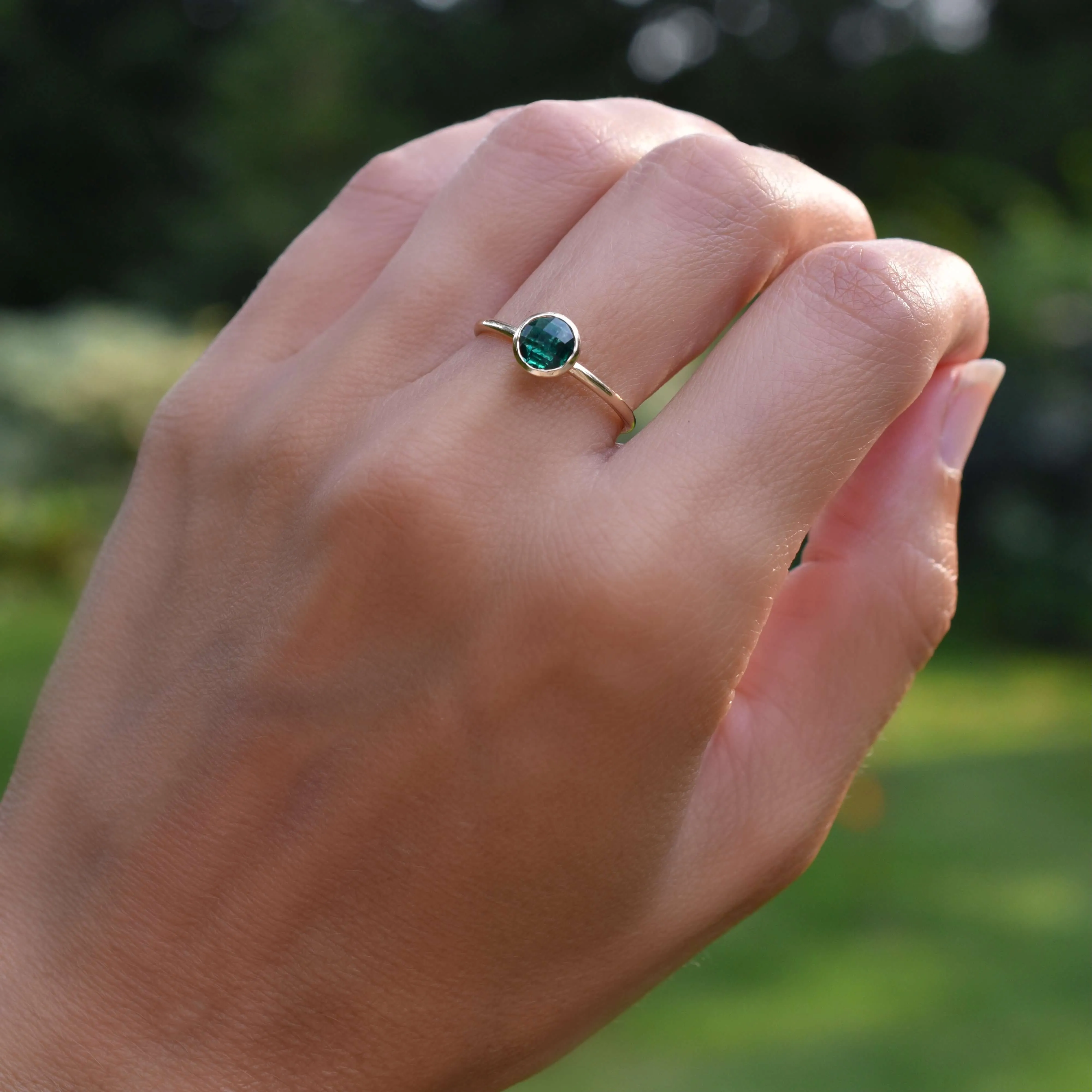 Grand Emerald Ring in 14k Gold (May) sold by Haverhill product image thumbnail 2