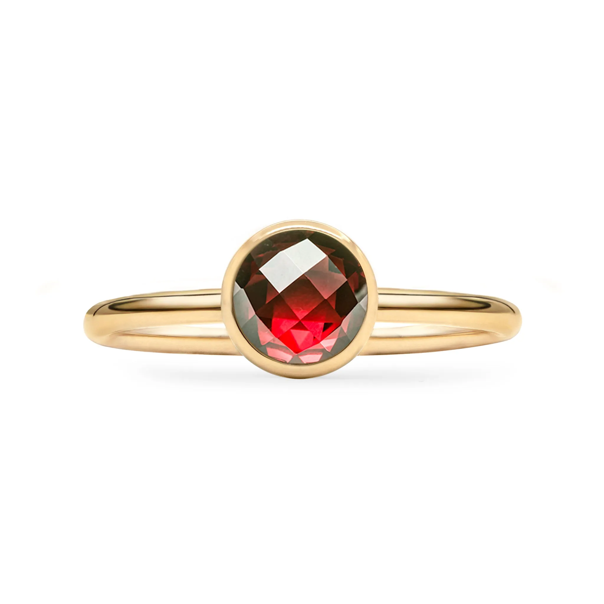 Grand Garnet Ring in 14k Gold (January) sold by Haverhill product image thumbnail 5