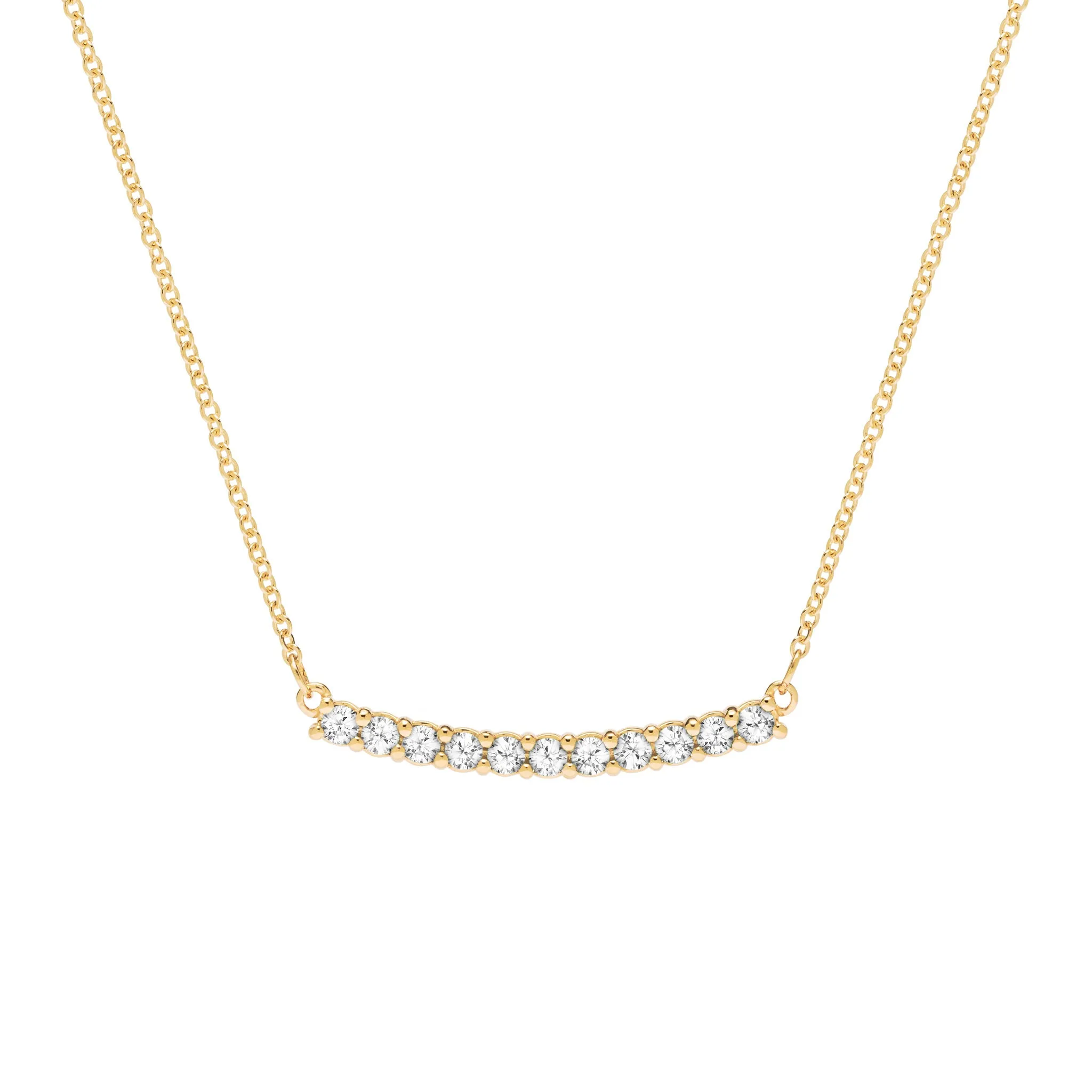 Rosecliff Bar Necklace in 14k Gold sold by Haverhill