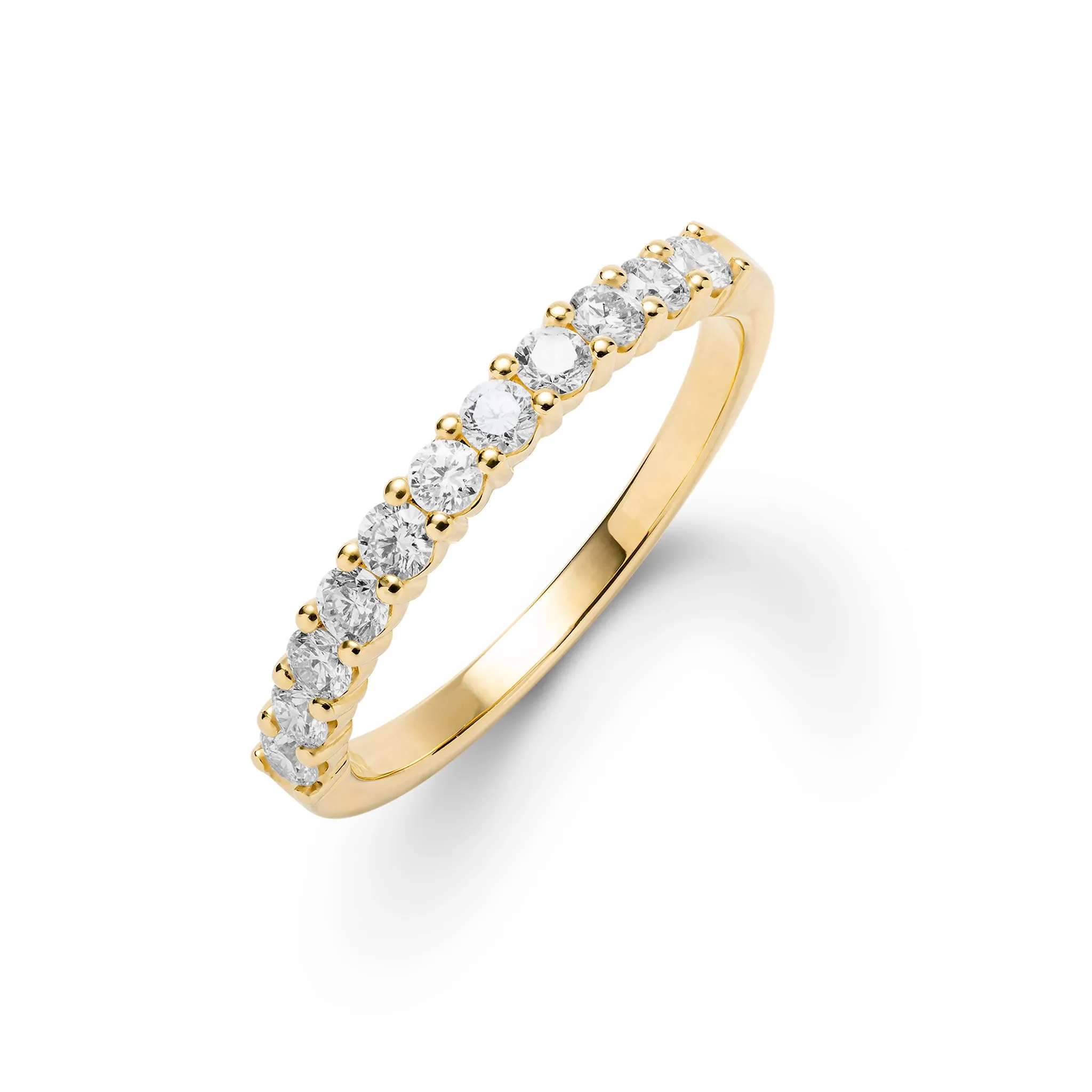 Rosecliff White Topaz Stackable Ring in 14k Gold (April) sold by Haverhill