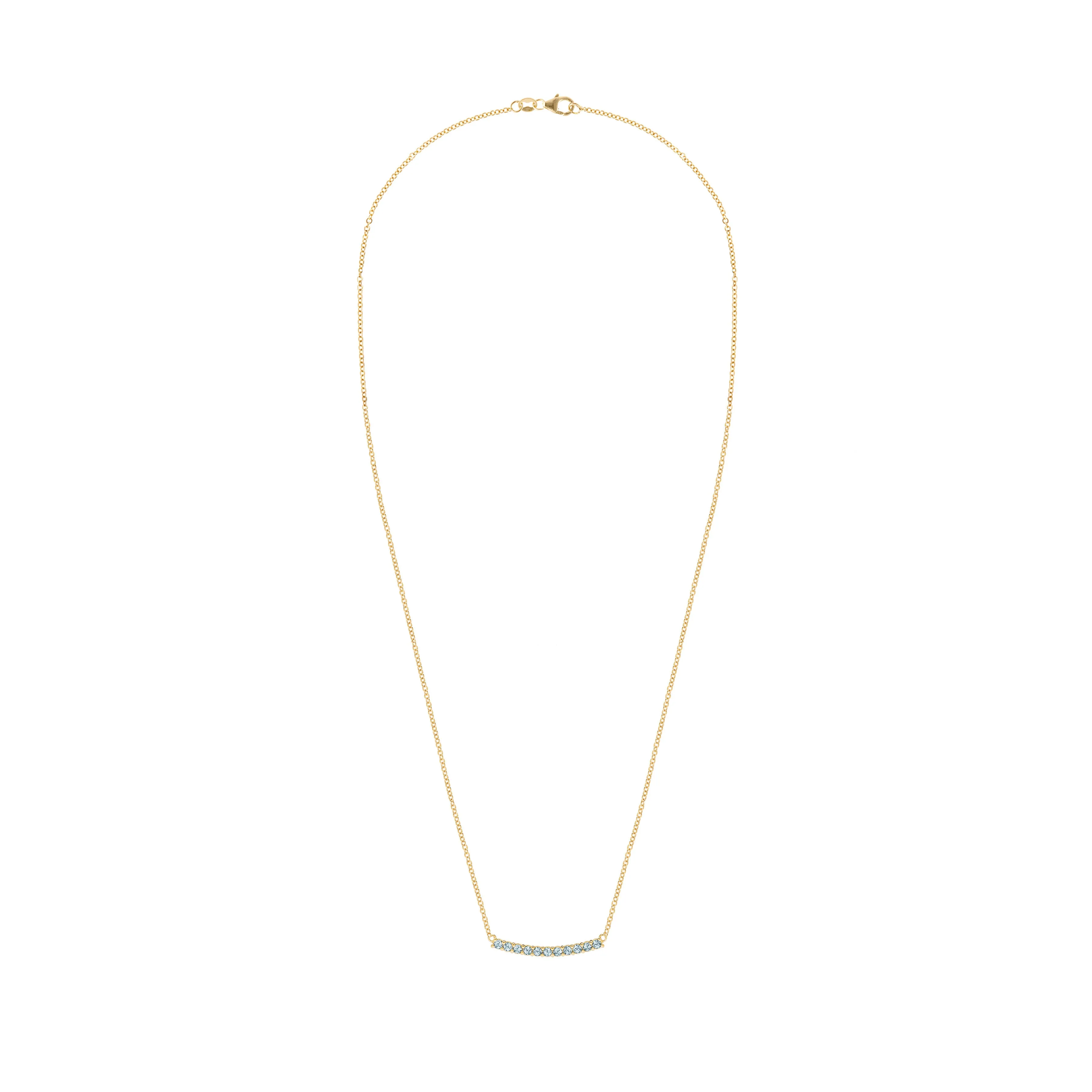 Rosecliff Nantucket Blue Topaz Bar Necklace (December) sold by Haverhill product image thumbnail 5