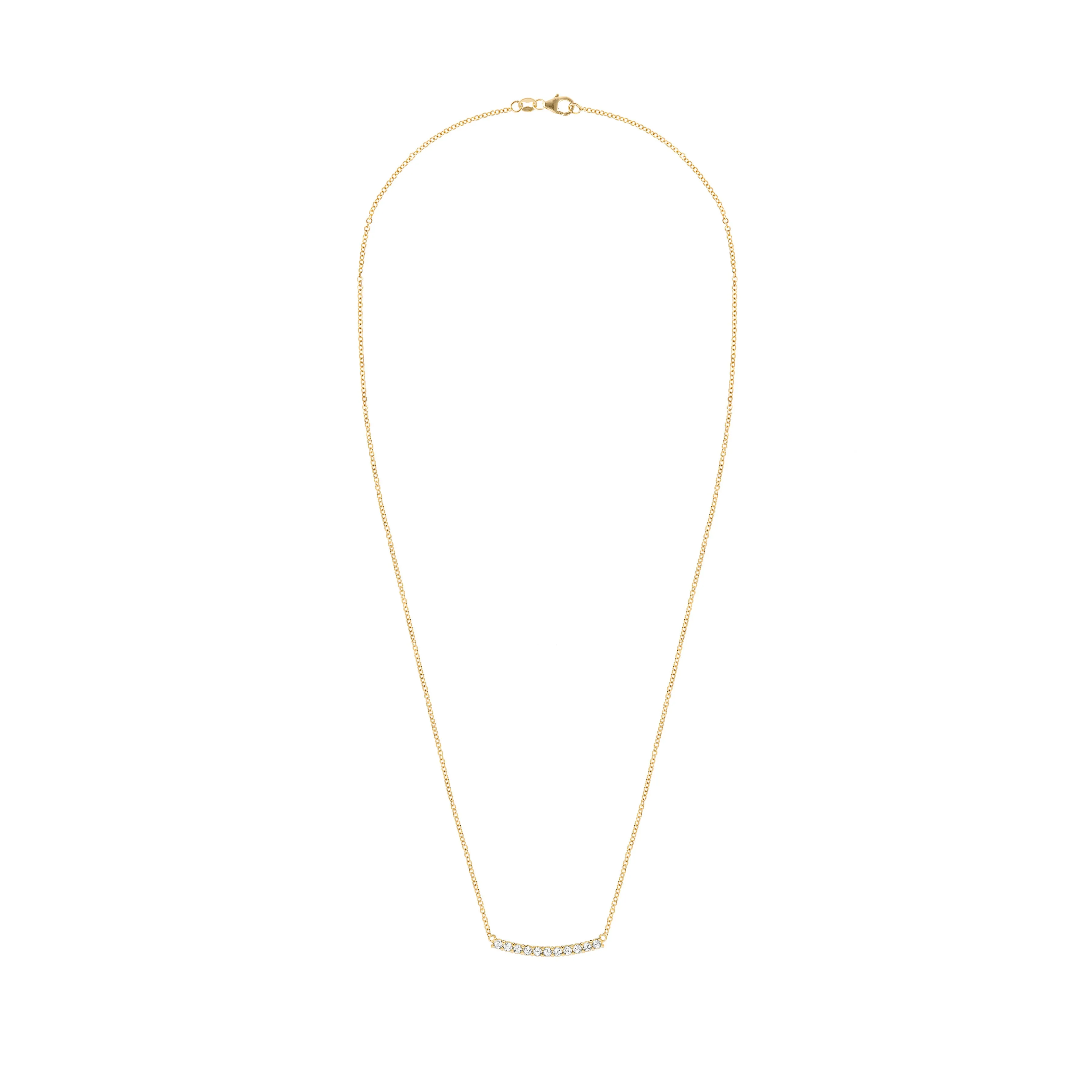 Rosecliff Diamond Bar Necklace in 14k Gold (April) sold by Haverhill product image thumbnail 5