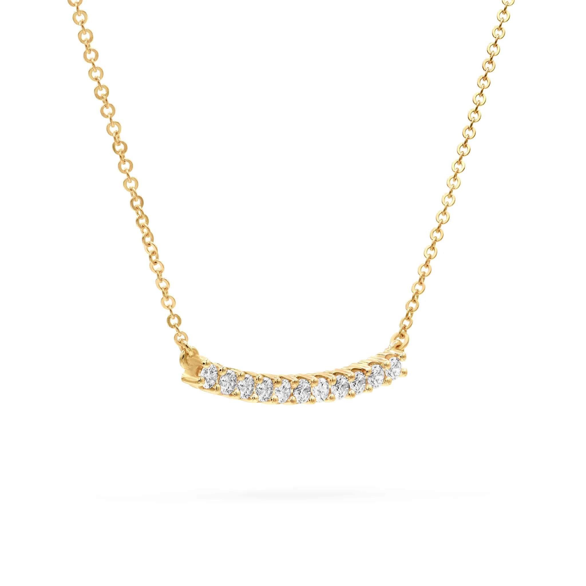 Rosecliff Diamond Bar Necklace in 14k Gold (April) sold by Haverhill product image thumbnail 4