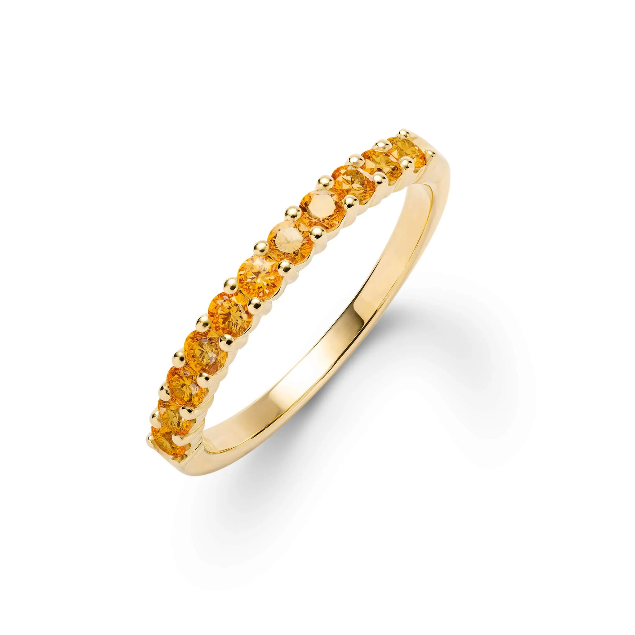 Rosecliff Citrine Stackable Ring in 14k Gold (November) sold by Haverhill
