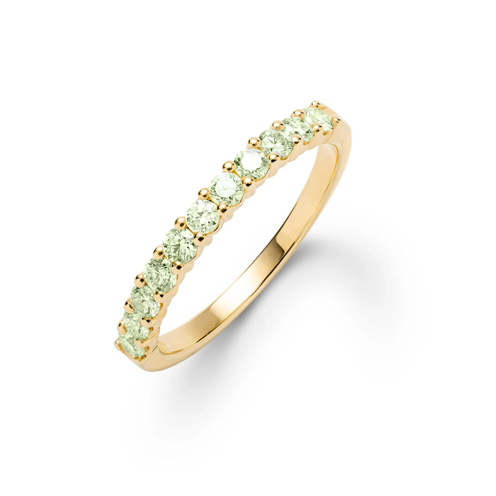 Rosecliff Peridot Stackable Ring in 14k Gold (August) sold by Haverhill