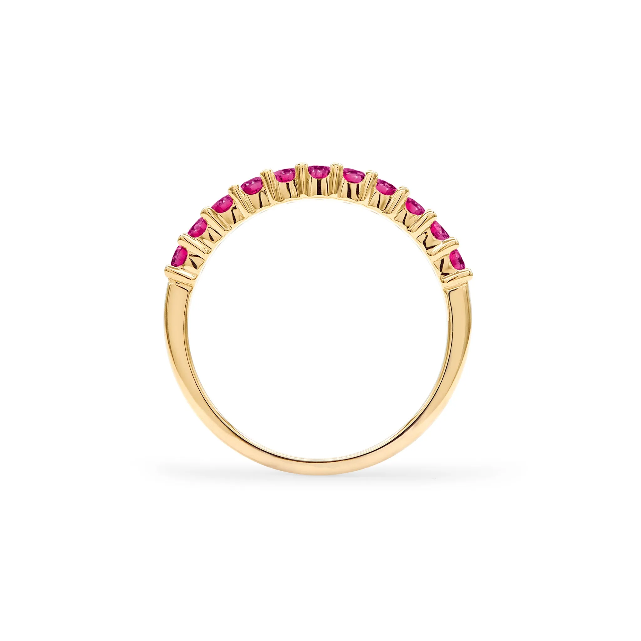 Rosecliff Ruby Stackable Ring in 14k Gold (July) sold by Haverhill product image thumbnail 4