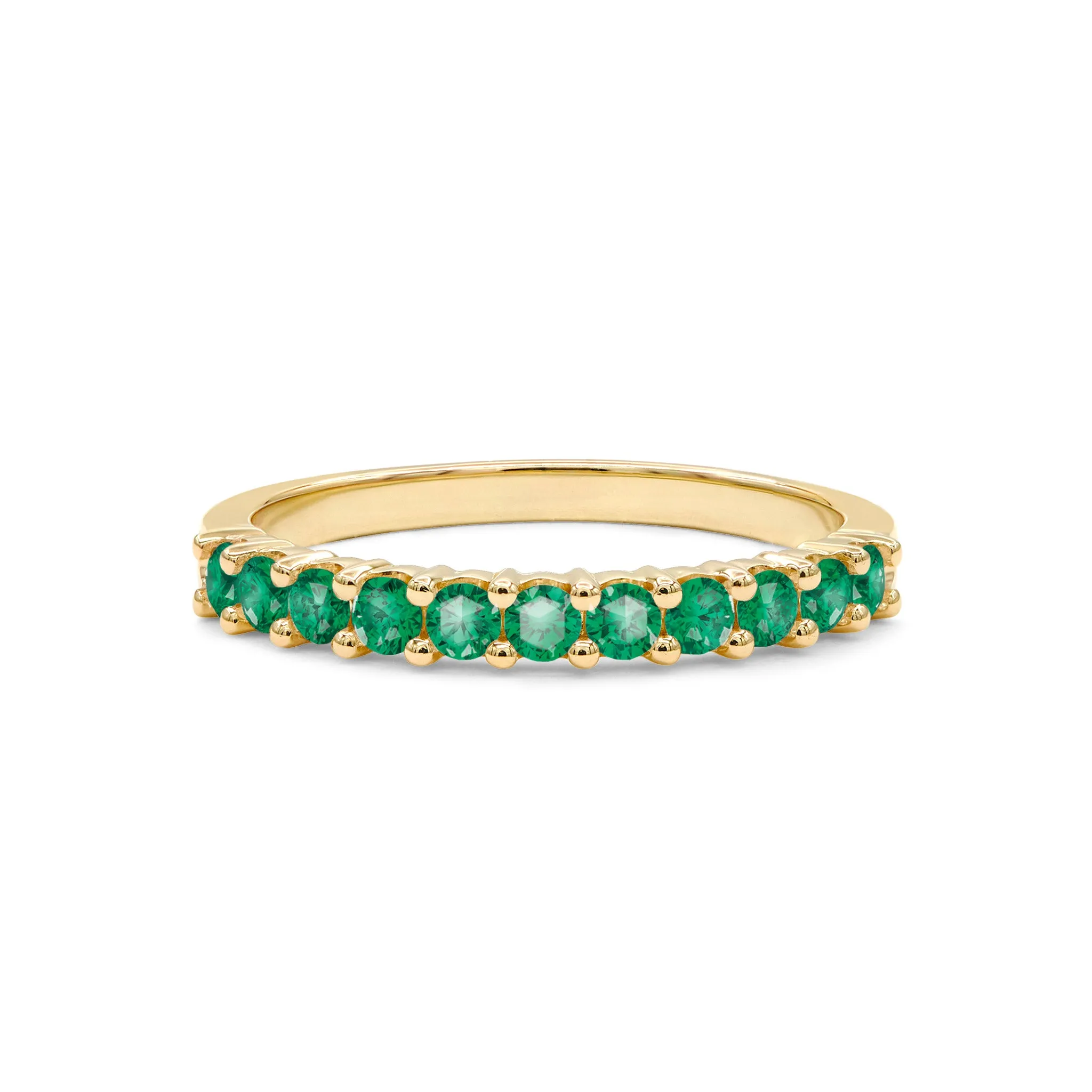 Rosecliff Emerald Stackable Ring in 14k Gold (May) sold by Haverhill product image thumbnail 5