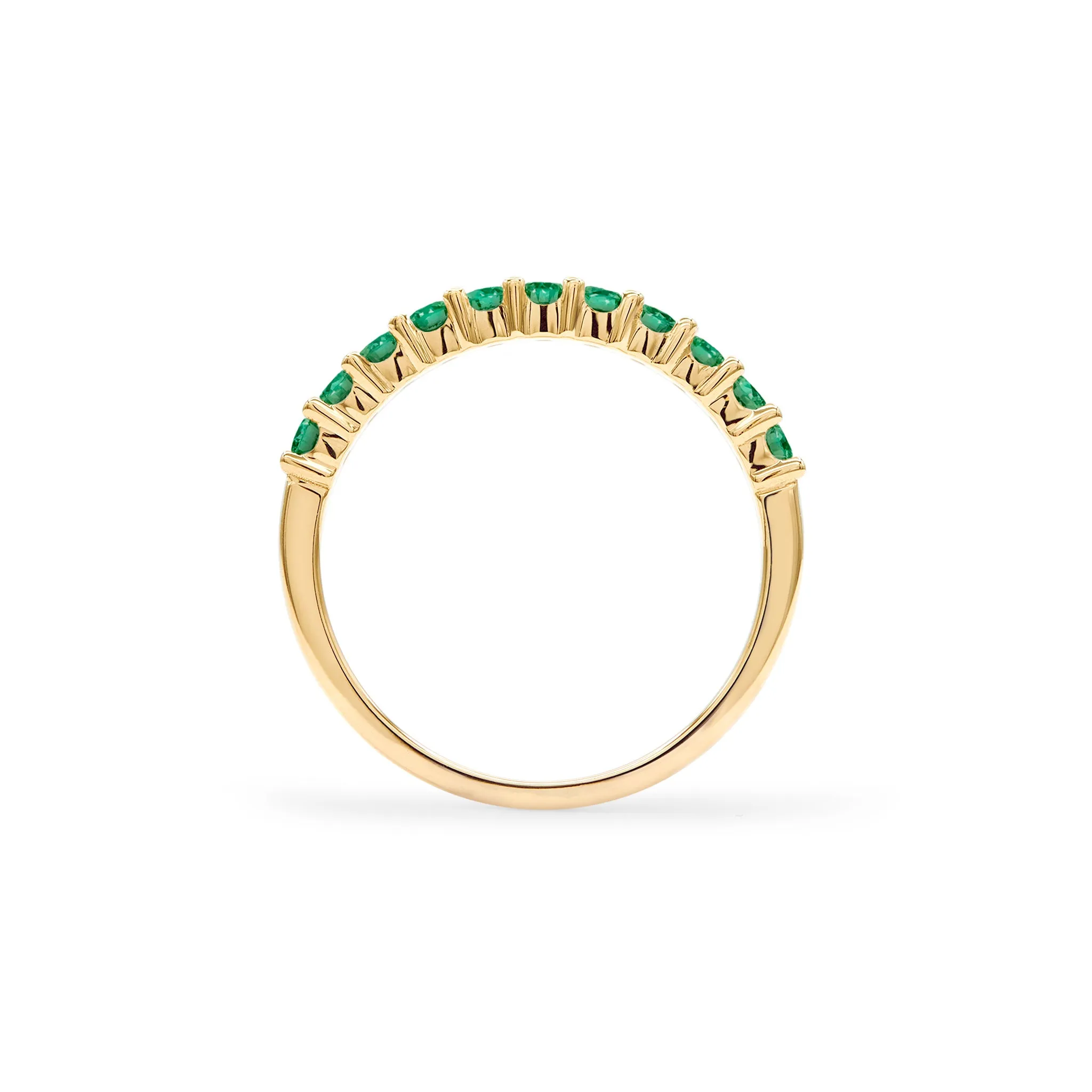 Rosecliff Emerald Stackable Ring in 14k Gold (May) sold by Haverhill product image thumbnail 4