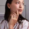 Rosecliff Aquamarine Stackable Ring in 14k Gold (March) sold by Haverhill