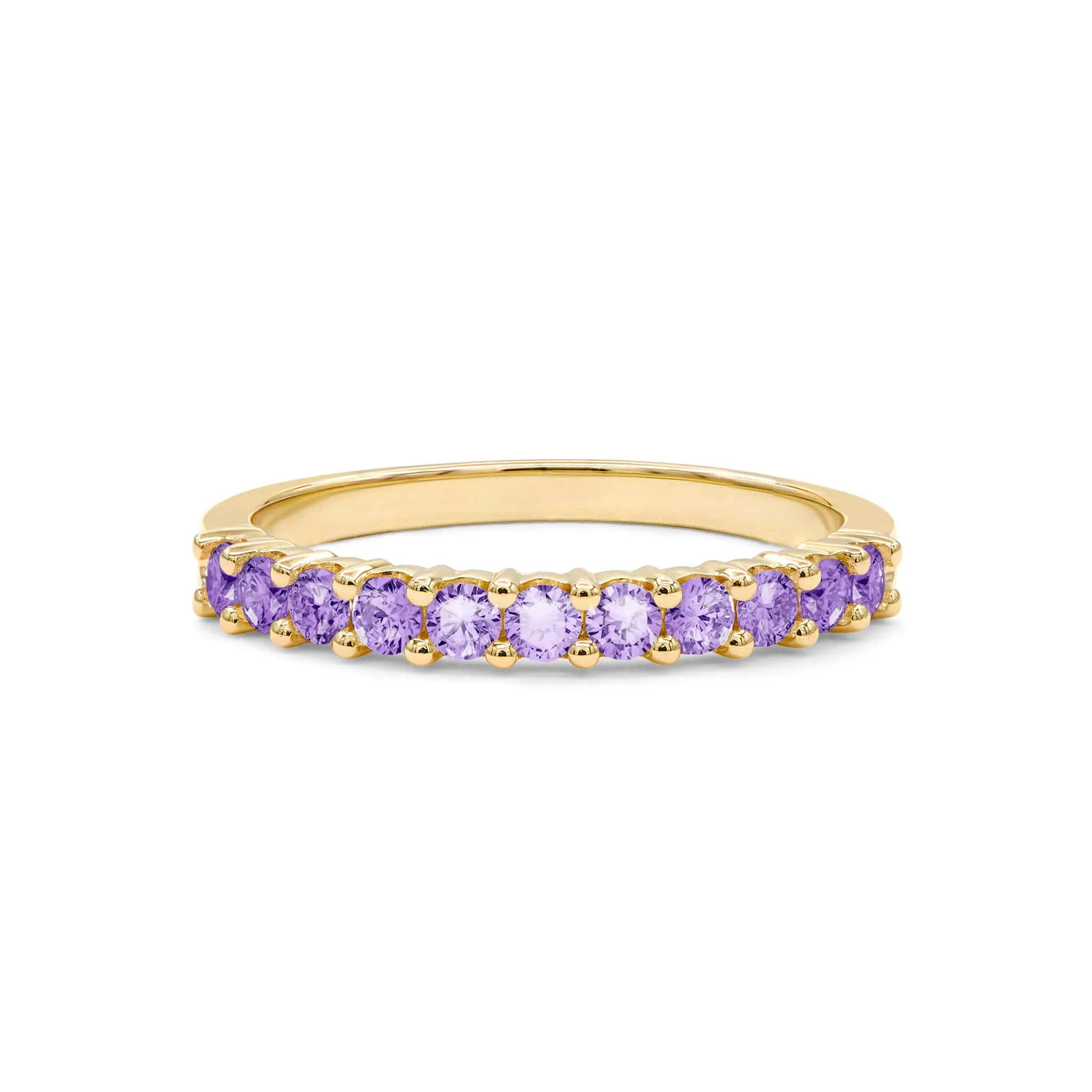 Rosecliff Amethyst Stackable Ring in 14k Gold (February) sold by Haverhill product image thumbnail 5