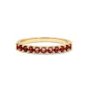 Rosecliff Garnet Stackable Ring in 14k Gold (January) sold by Haverhill