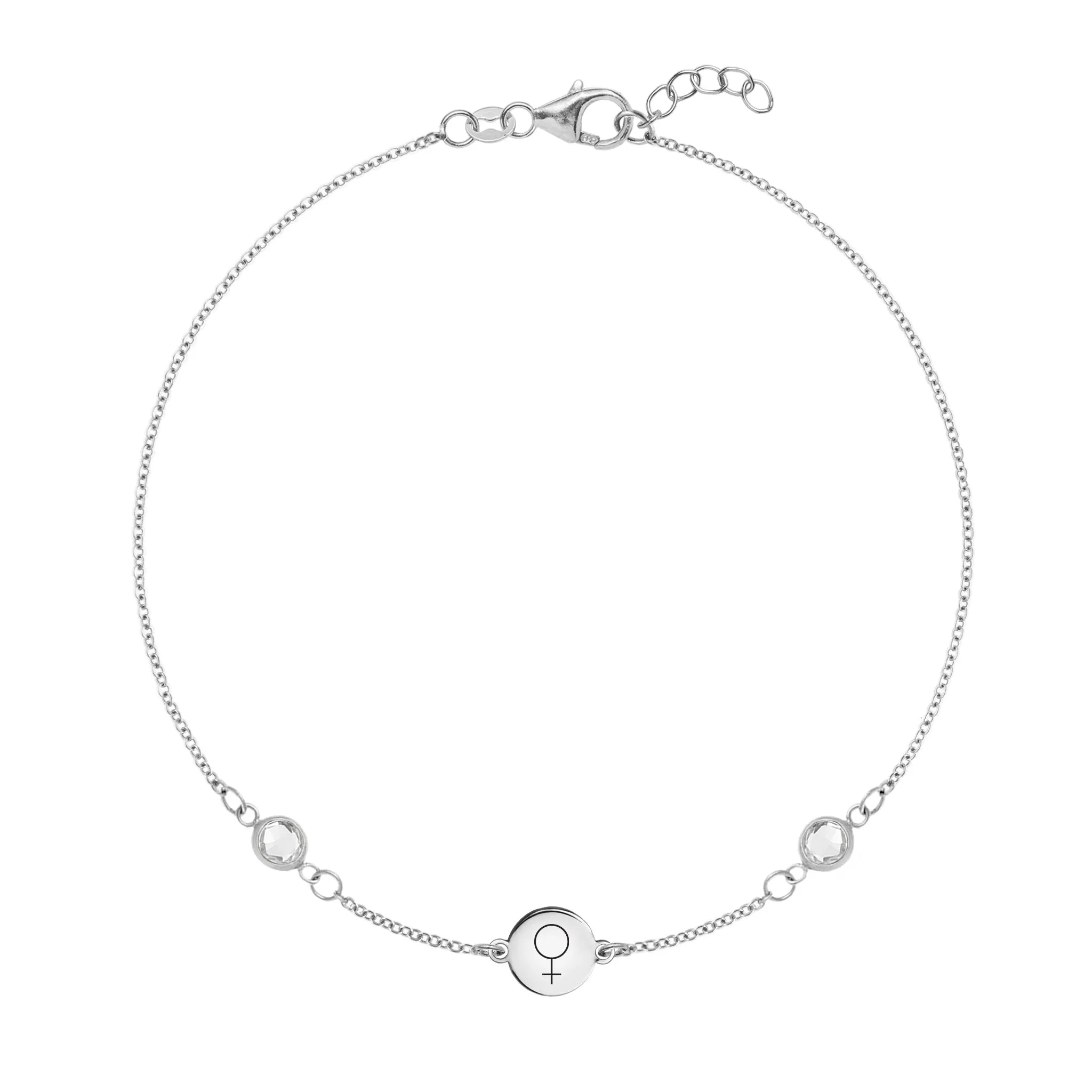 Venus 2 Stone Bracelet in 14k Gold sold by Haverhill product image thumbnail 5