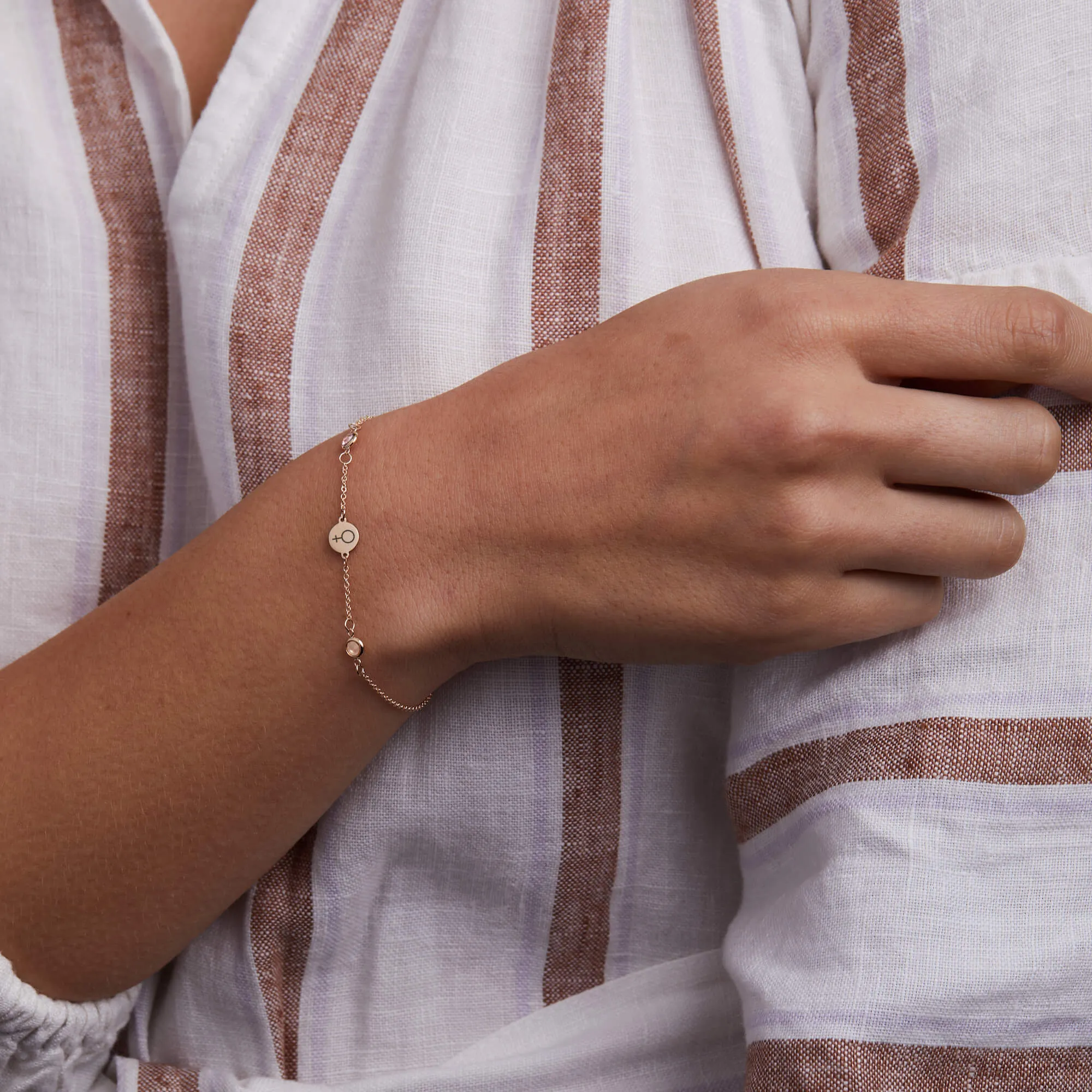 Venus 2 Stone Bracelet in 14k Gold sold by Haverhill product image thumbnail 2