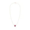 Greenwich Flower Ruby & Diamond Necklace in 14k Gold (July) sold by Haverhill