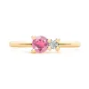 Greenwich Solitaire Pink Tourmaline & Diamond Ring in 14k Gold (October) sold by Haverhill