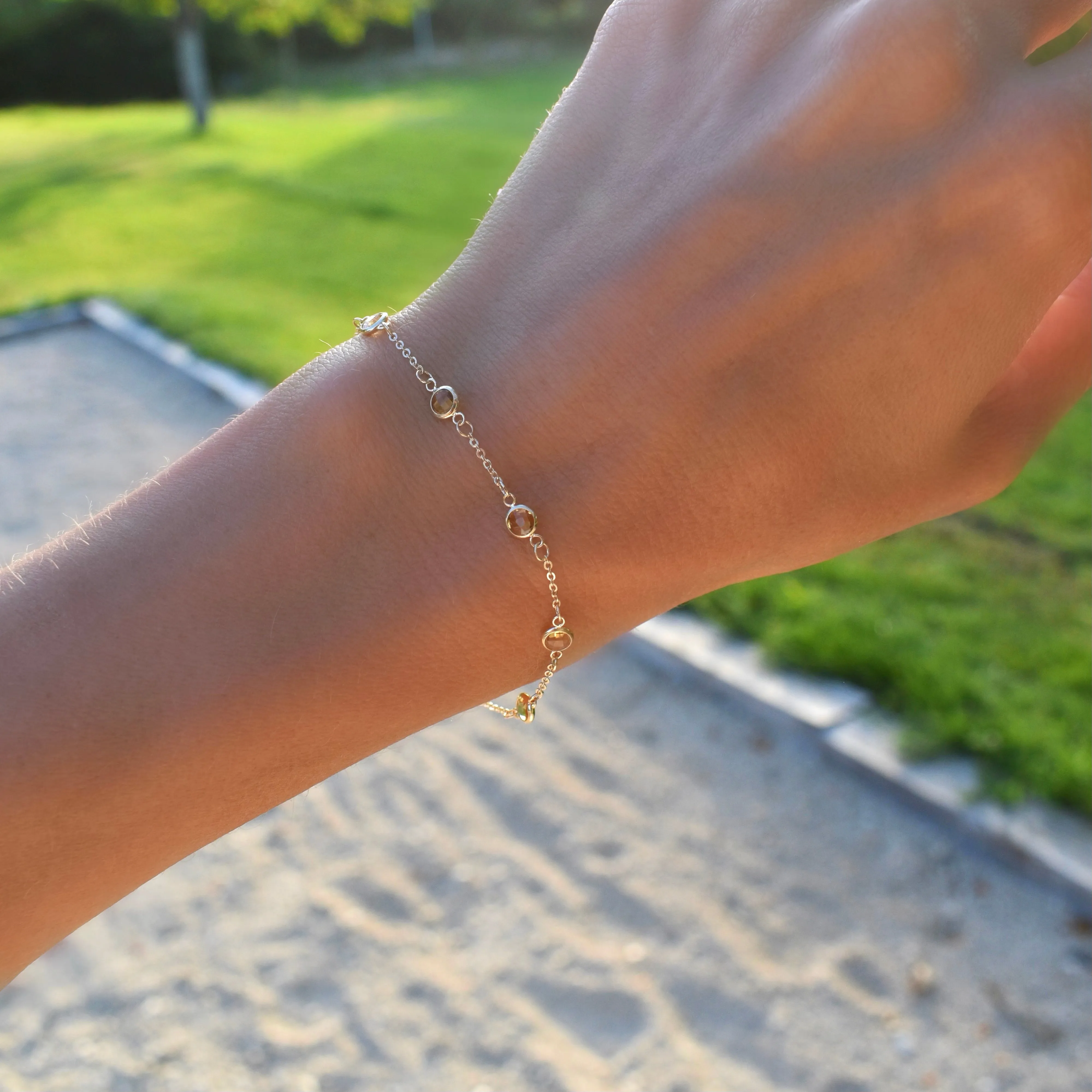 Bayberry 7 Citrine Bracelet in 14k Gold (November) sold by Haverhill product image thumbnail 2