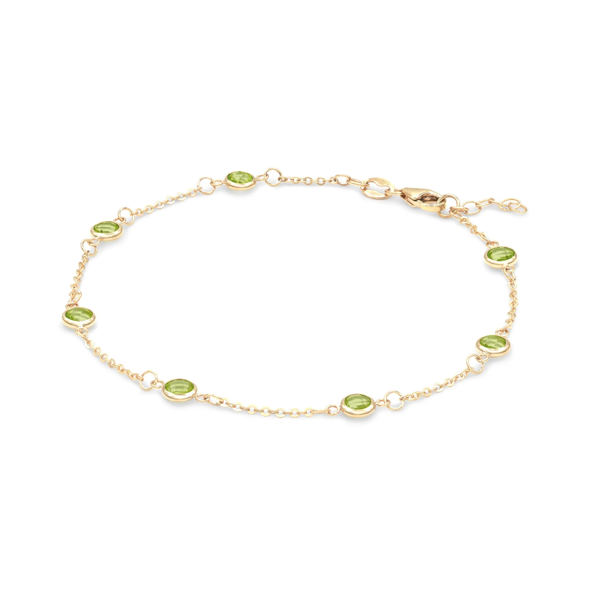 Bayberry 7 Peridot Bracelet in 14k Gold (August) sold by Haverhill product image thumbnail 4