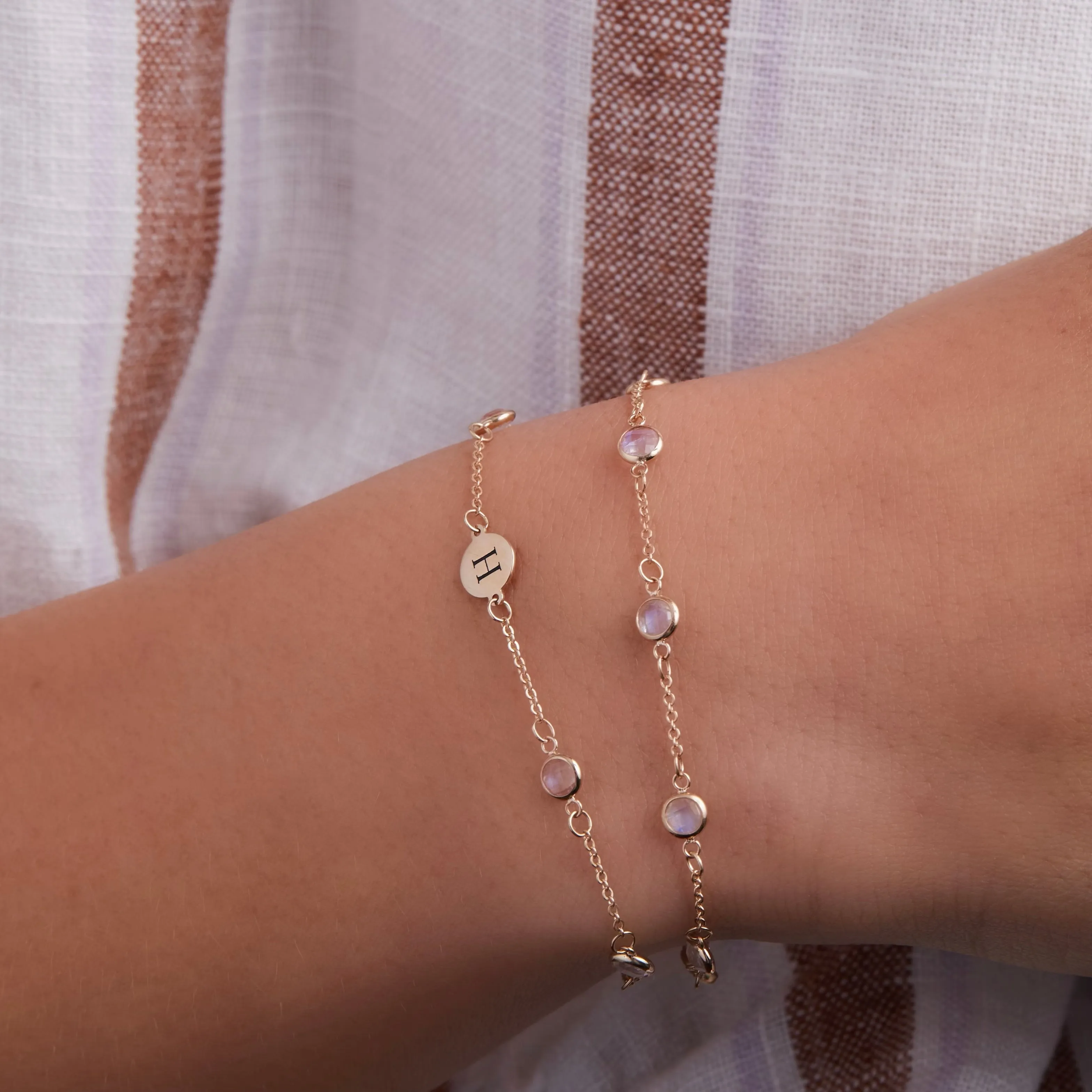 Bayberry 7 Moonstone Bracelet in 14k Gold (June) sold by Haverhill product image thumbnail 3