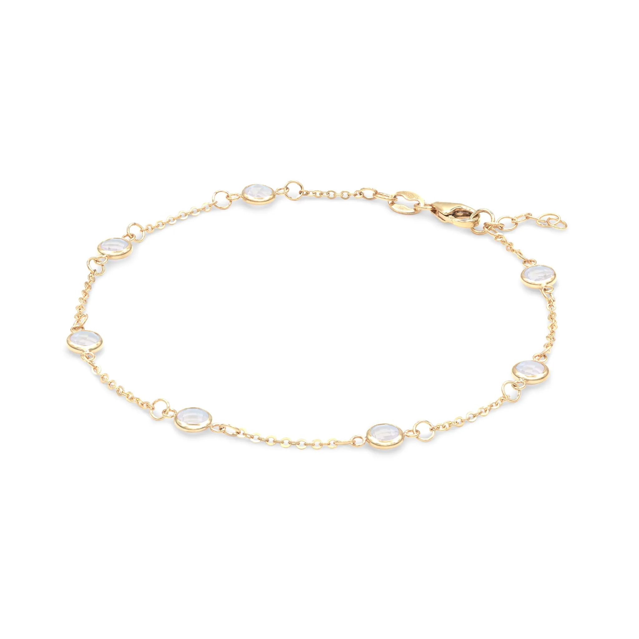 Bayberry 7 Moonstone Bracelet in 14k Gold (June) sold by Haverhill product image thumbnail 4