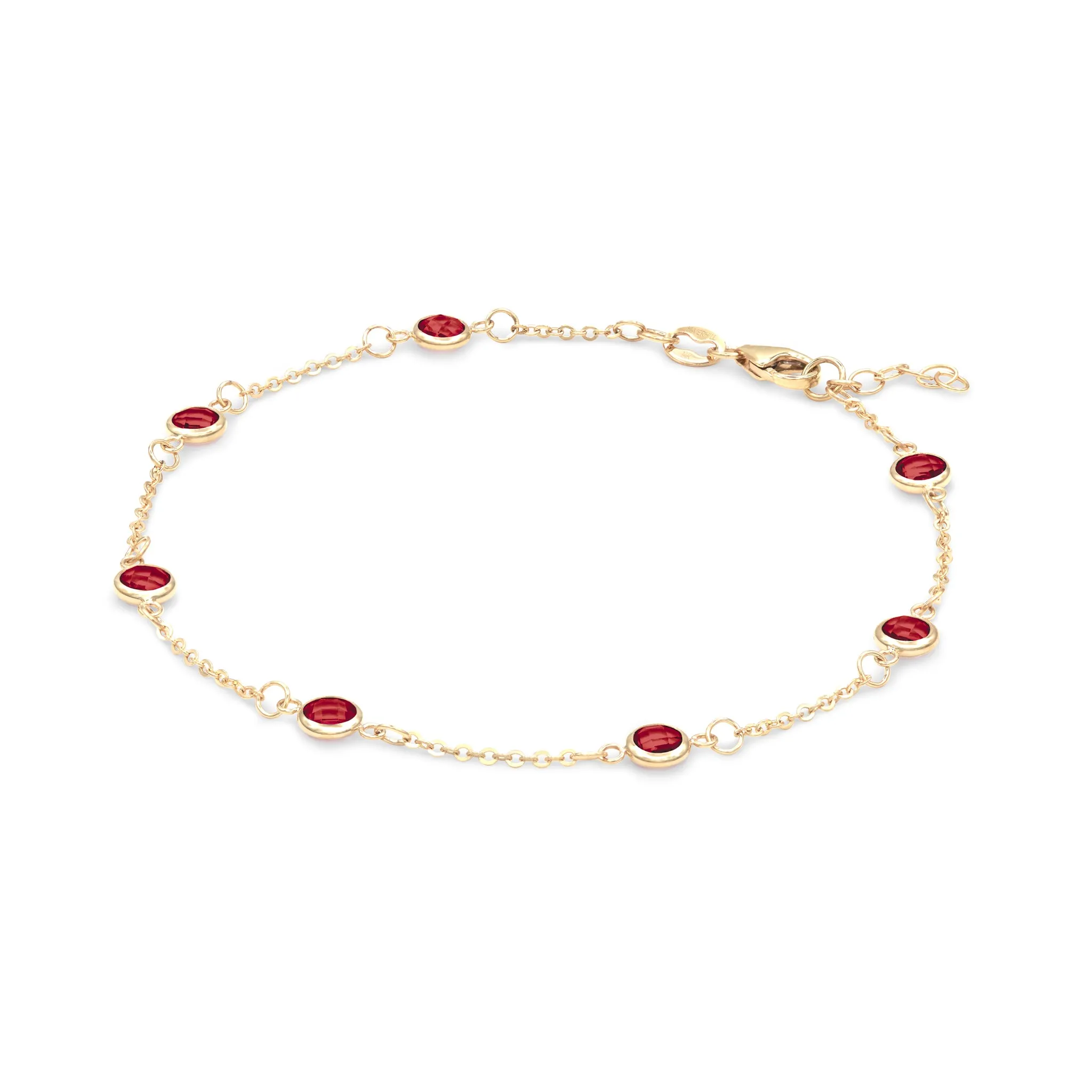 Bayberry 7 Garnet Bracelet in 14k Gold (January) sold by Haverhill product image thumbnail 4