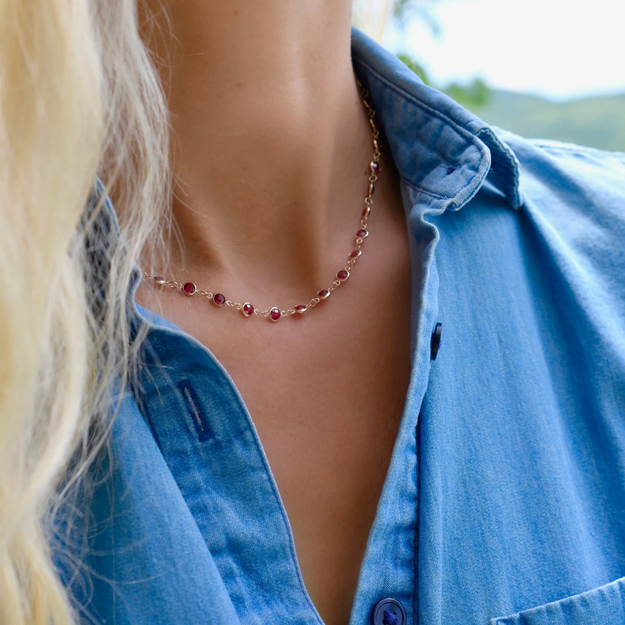 Newport Birthstone Necklace in 14k Gold sold by Haverhill product image thumbnail 2