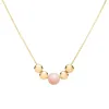 Bristol Bead Pink Opal Necklace in 14k Gold (October) sold by Haverhill