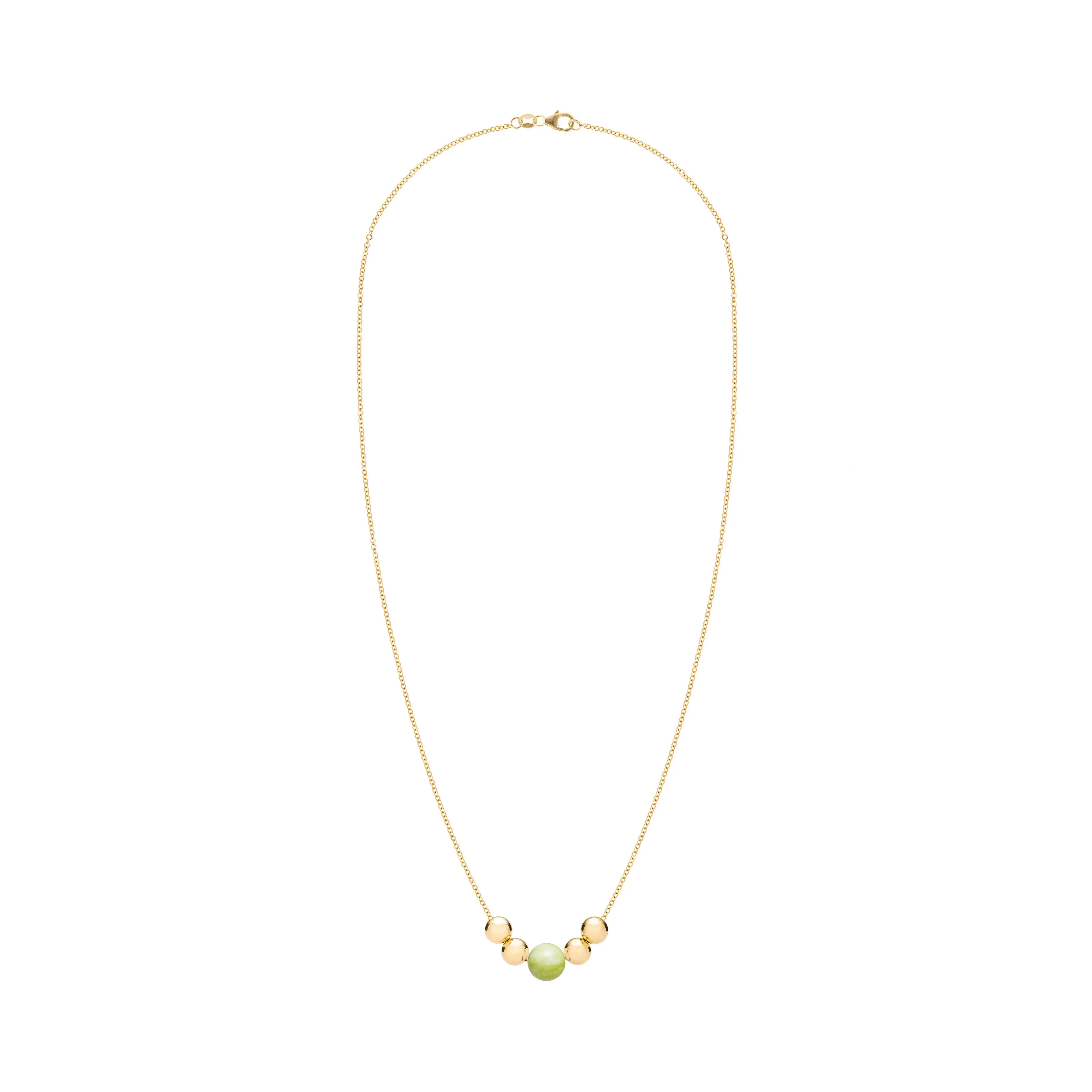 Bristol Bead Peridot Necklace in 14k Gold (August) sold by Haverhill product image thumbnail 3