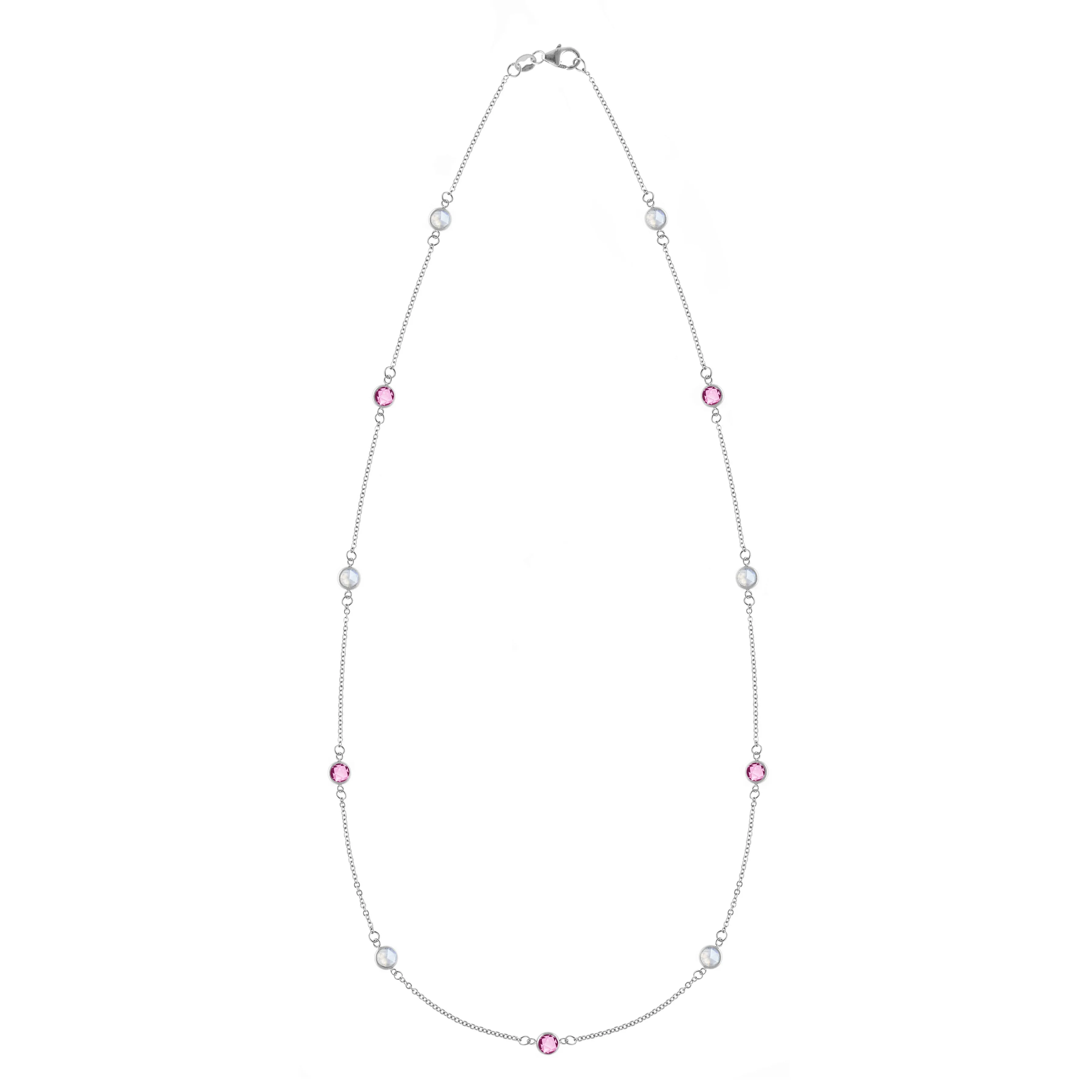 Pink Awareness Bayberry Necklace in 14k Gold sold by Haverhill product image thumbnail 5