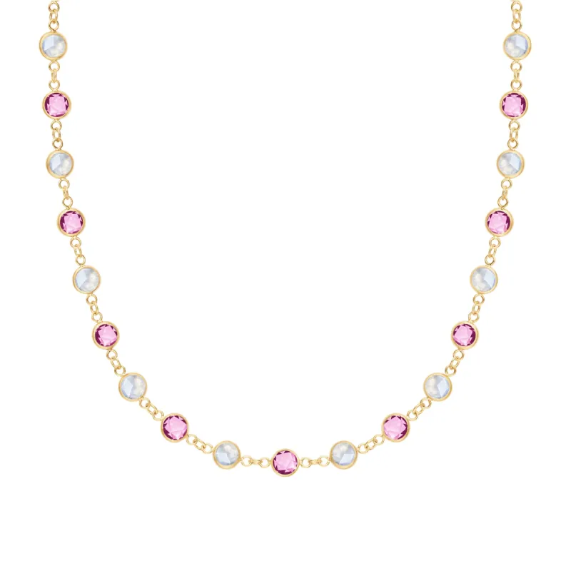 Pink Awareness Newport Necklace in 14k Gold sold by Haverhill