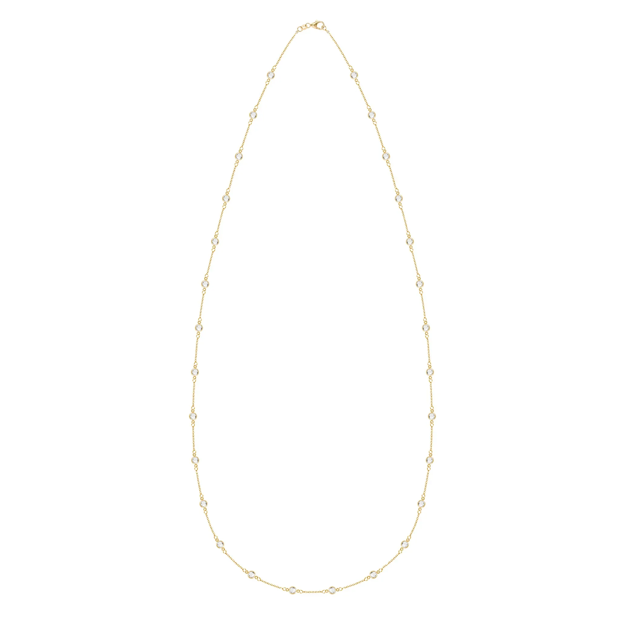 Bayberry White Topaz Long Necklace in 14k Gold (April) sold by Haverhill product image thumbnail 4