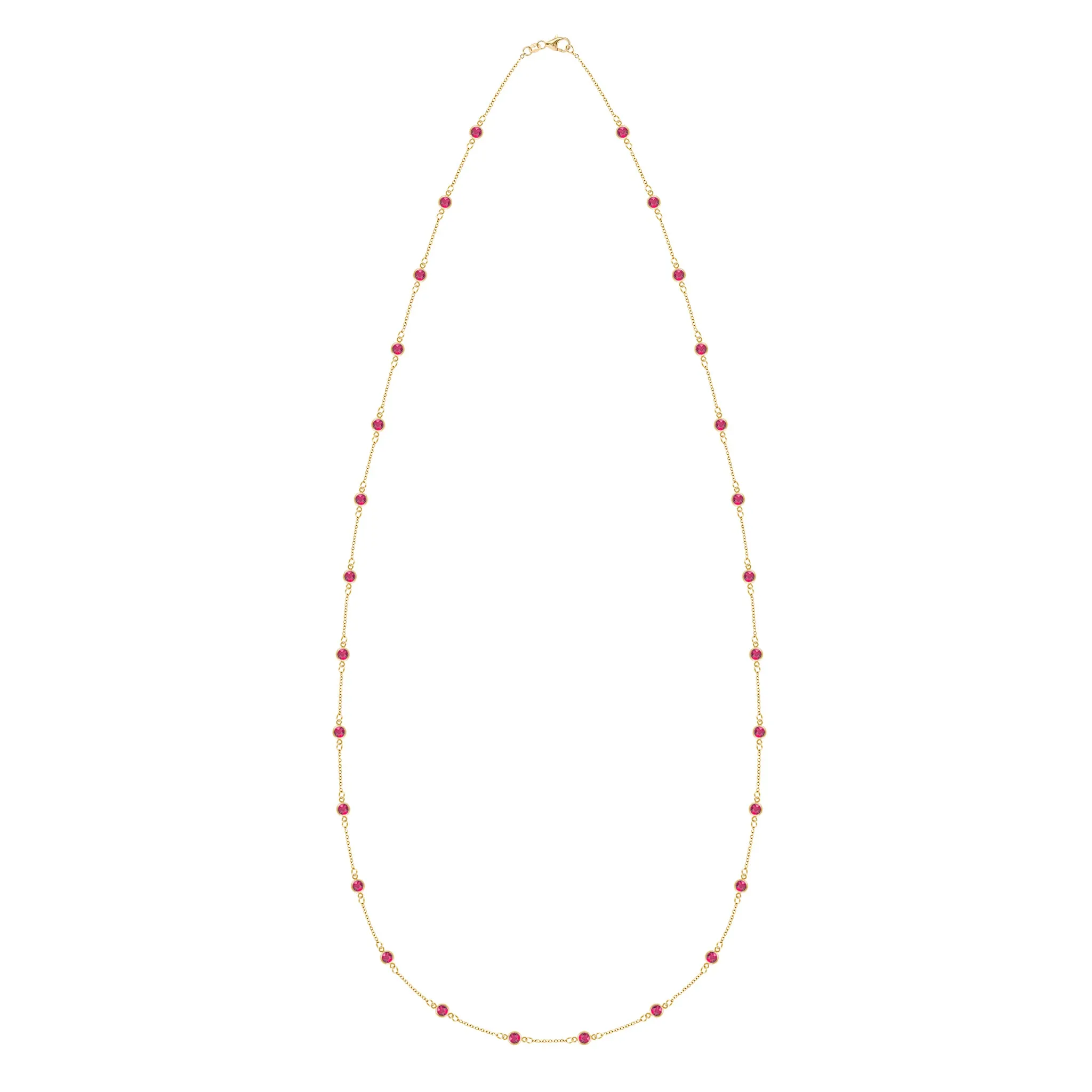 Bayberry Ruby Long Necklace in 14k Gold (July) sold by Haverhill product image thumbnail 4