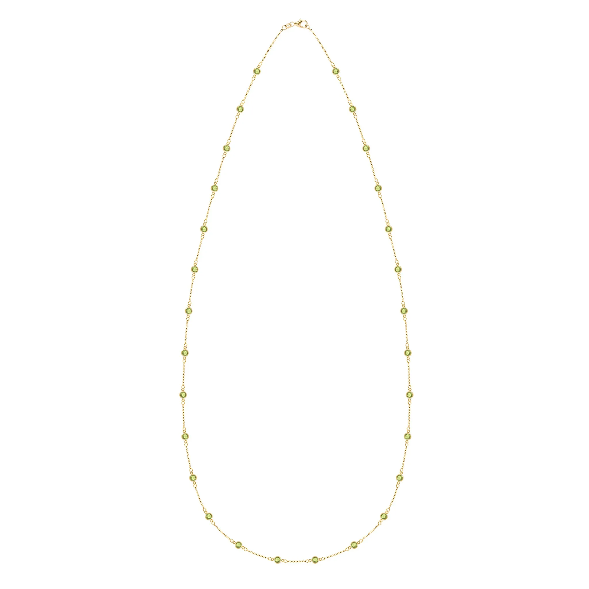 Bayberry Peridot Long Necklace in 14k Gold (August) sold by Haverhill product image thumbnail 4