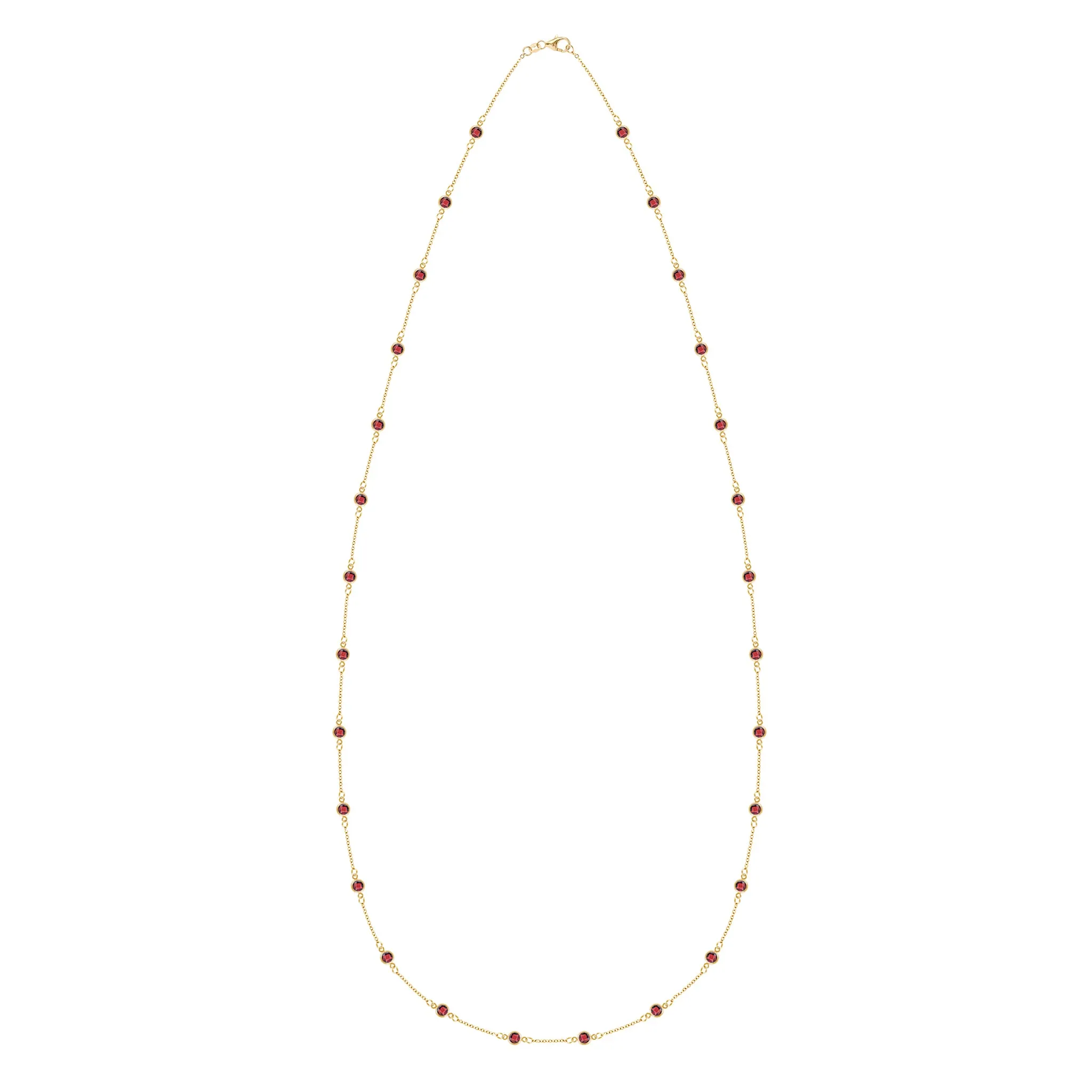Bayberry Garnet Long Necklace in 14k Gold (January) sold by Haverhill product image thumbnail 4