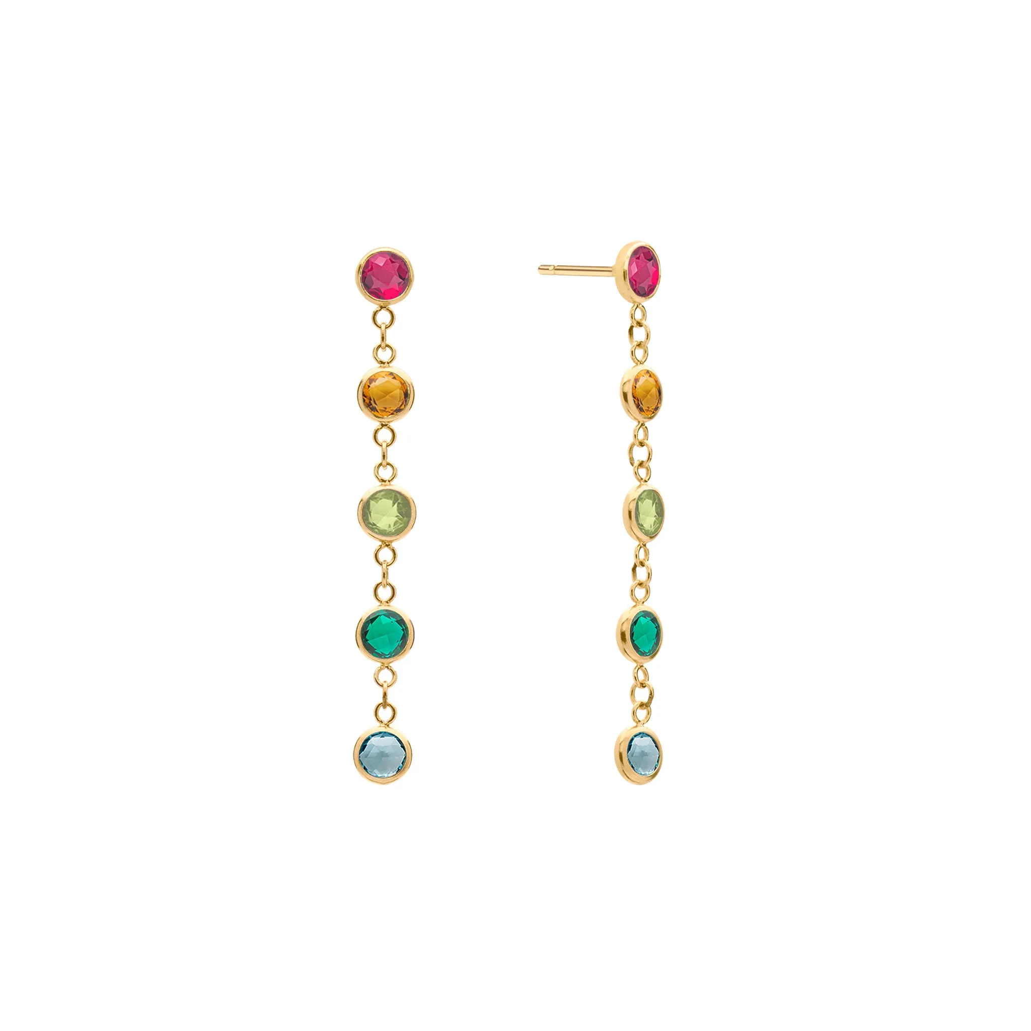 Rainbow Newport Earrings in 14k Gold sold by Haverhill