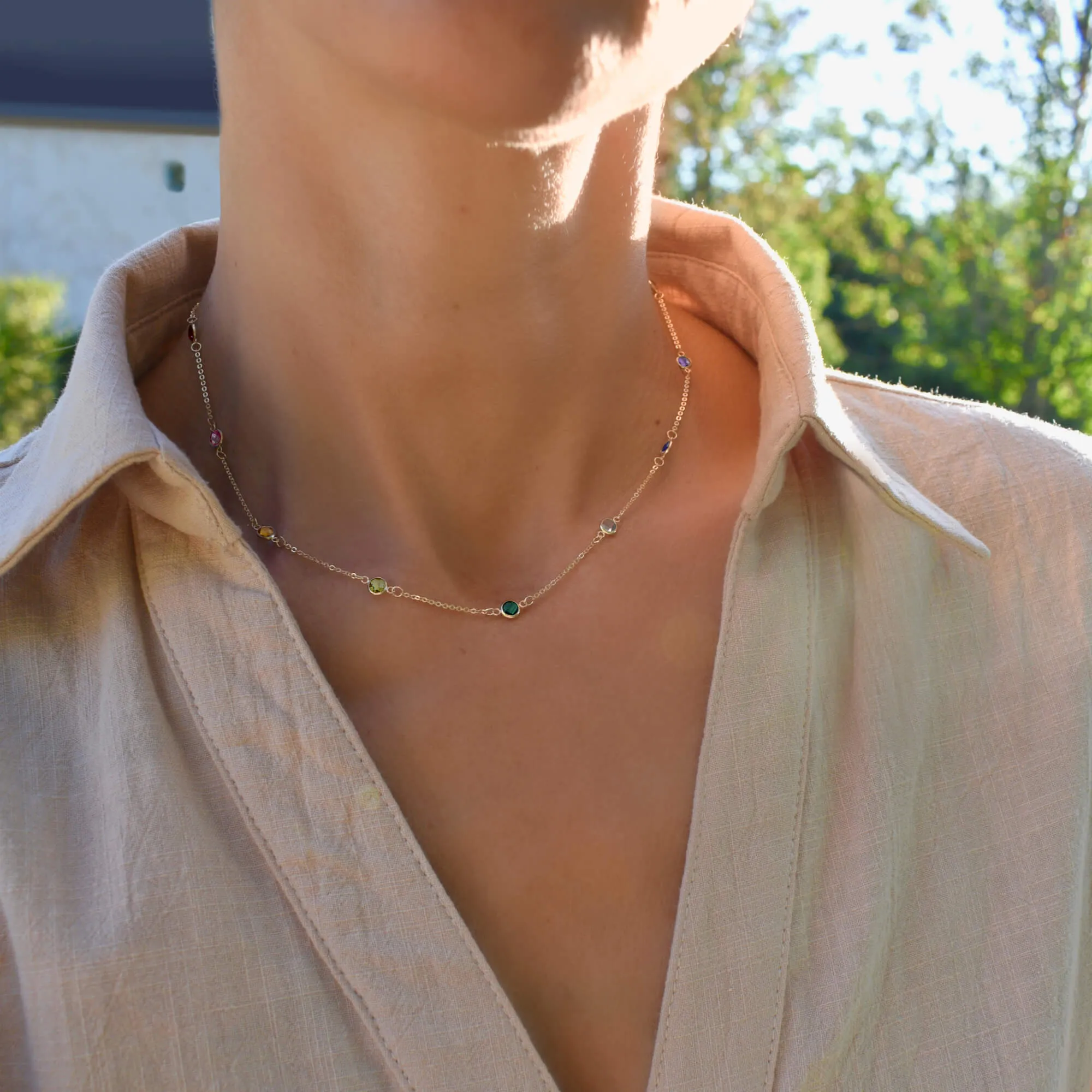 Rainbow Bayberry Necklace in 14k Gold sold by Haverhill product image thumbnail 2