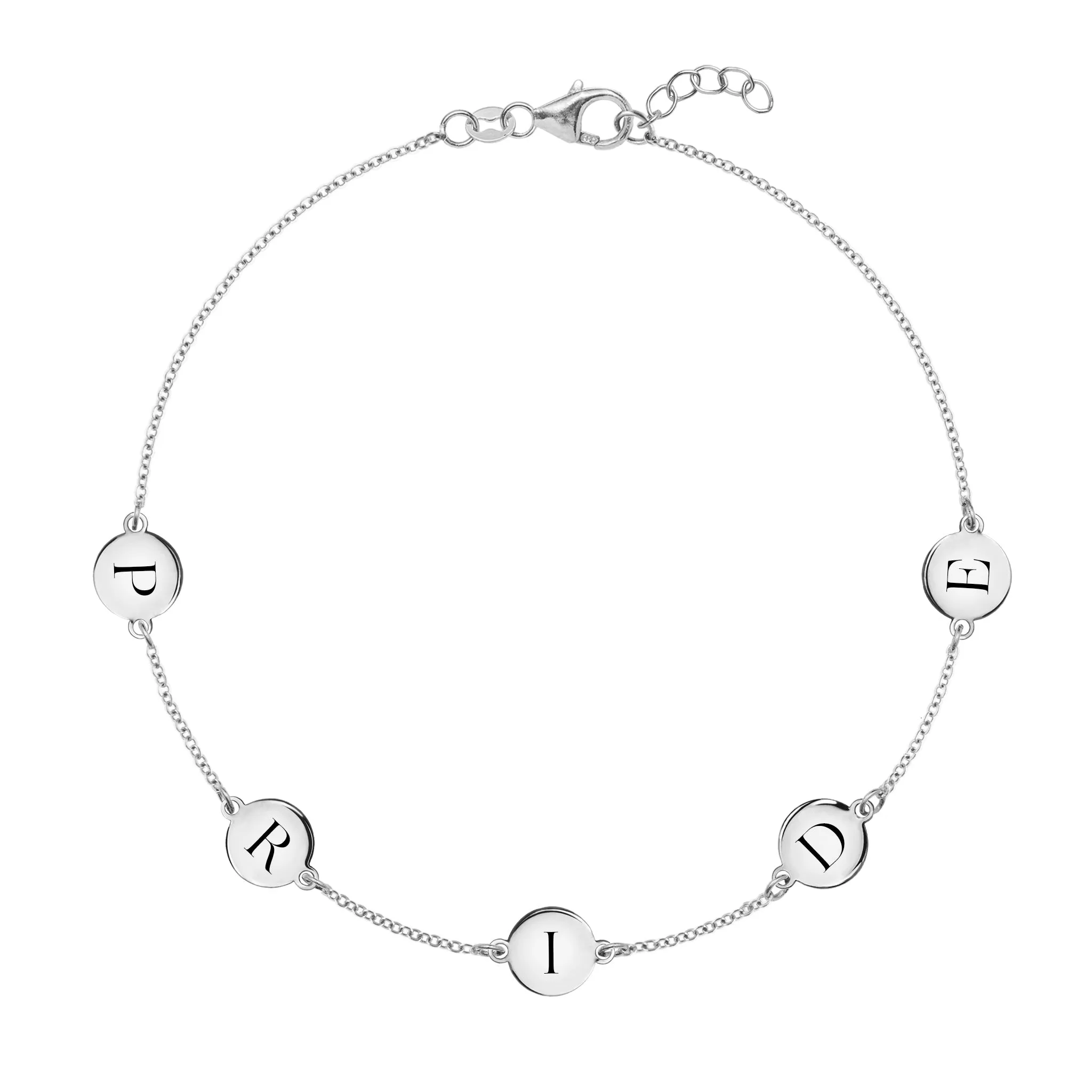 Pride Letter Bracelet in 14k Gold sold by Haverhill product image thumbnail 3