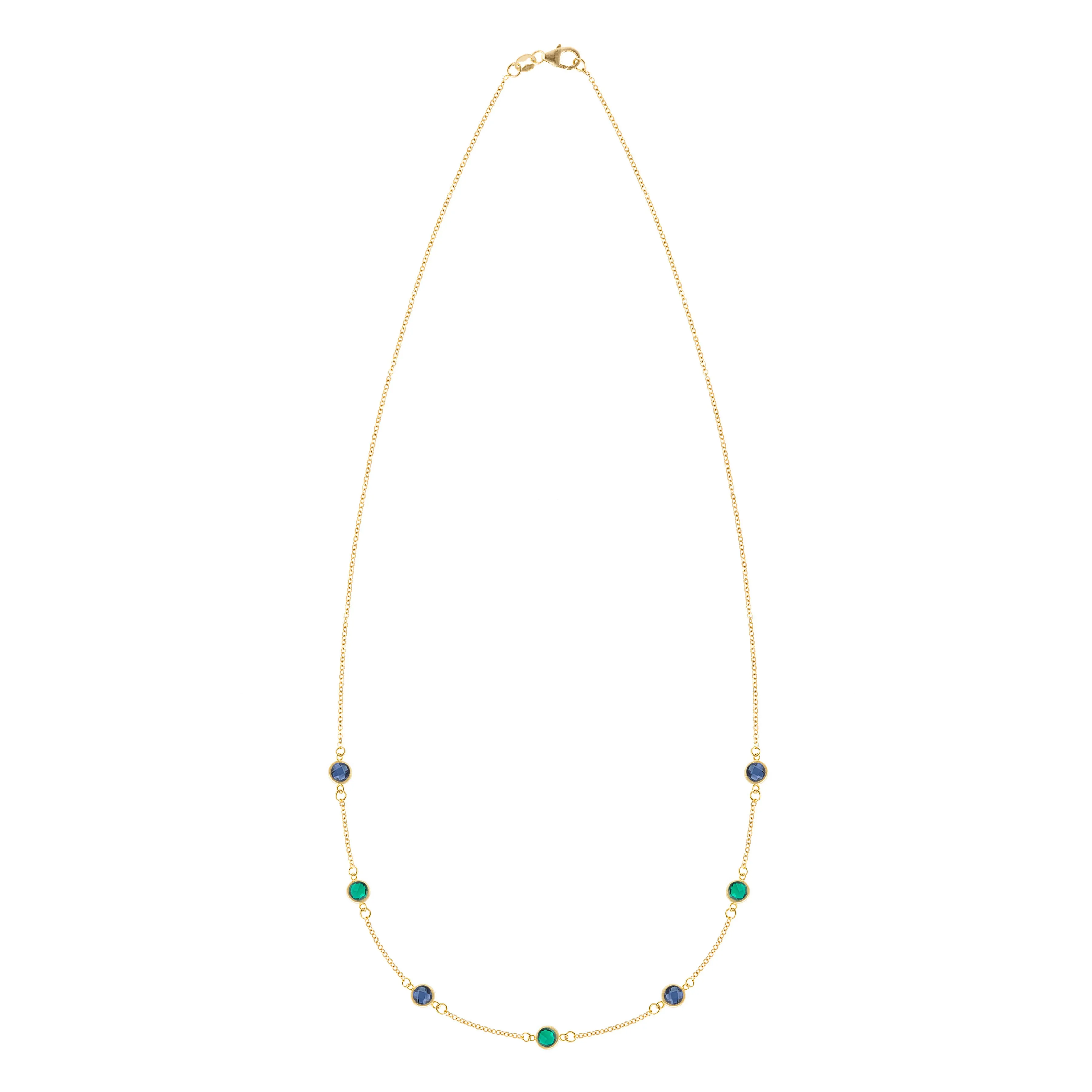 Terra 7 Stone Necklace in 14k Gold sold by Haverhill product image thumbnail 4