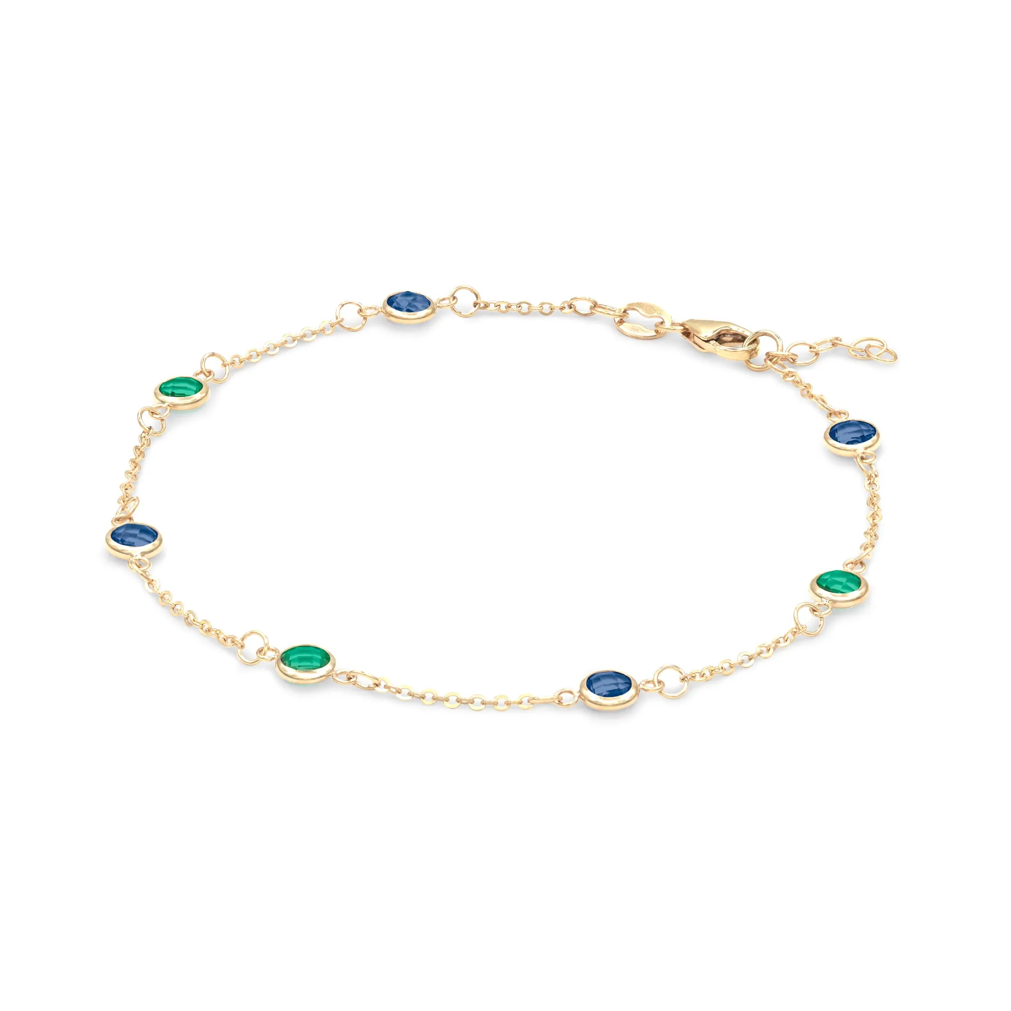 Terra 7 Stone Bracelet in 14k Gold sold by Haverhill product image thumbnail 4