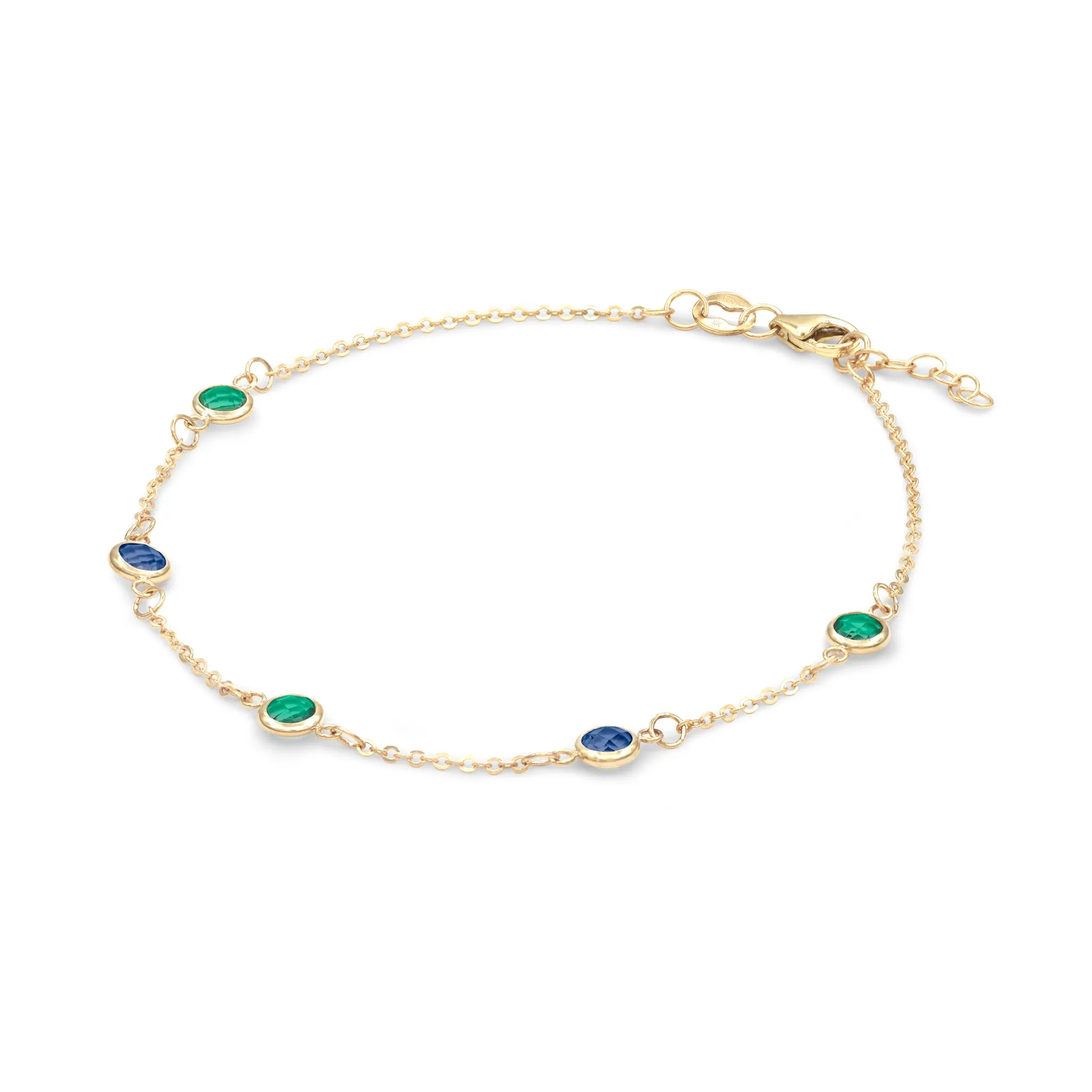 Terra 5 Stone Bracelet in 14k Gold sold by Haverhill product image thumbnail 4