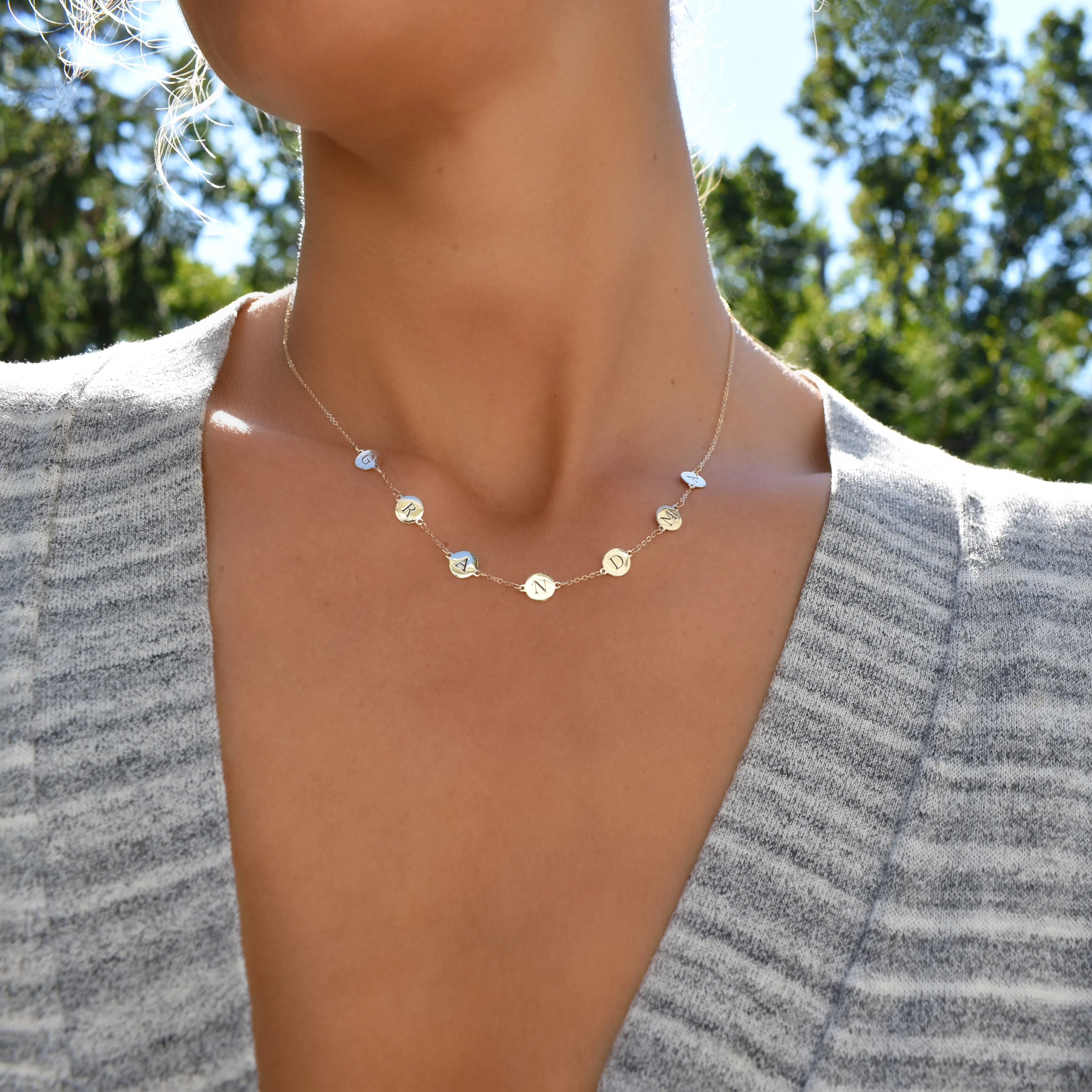 GRANDMA Necklace in 14k Gold sold by Haverhill product image thumbnail 2