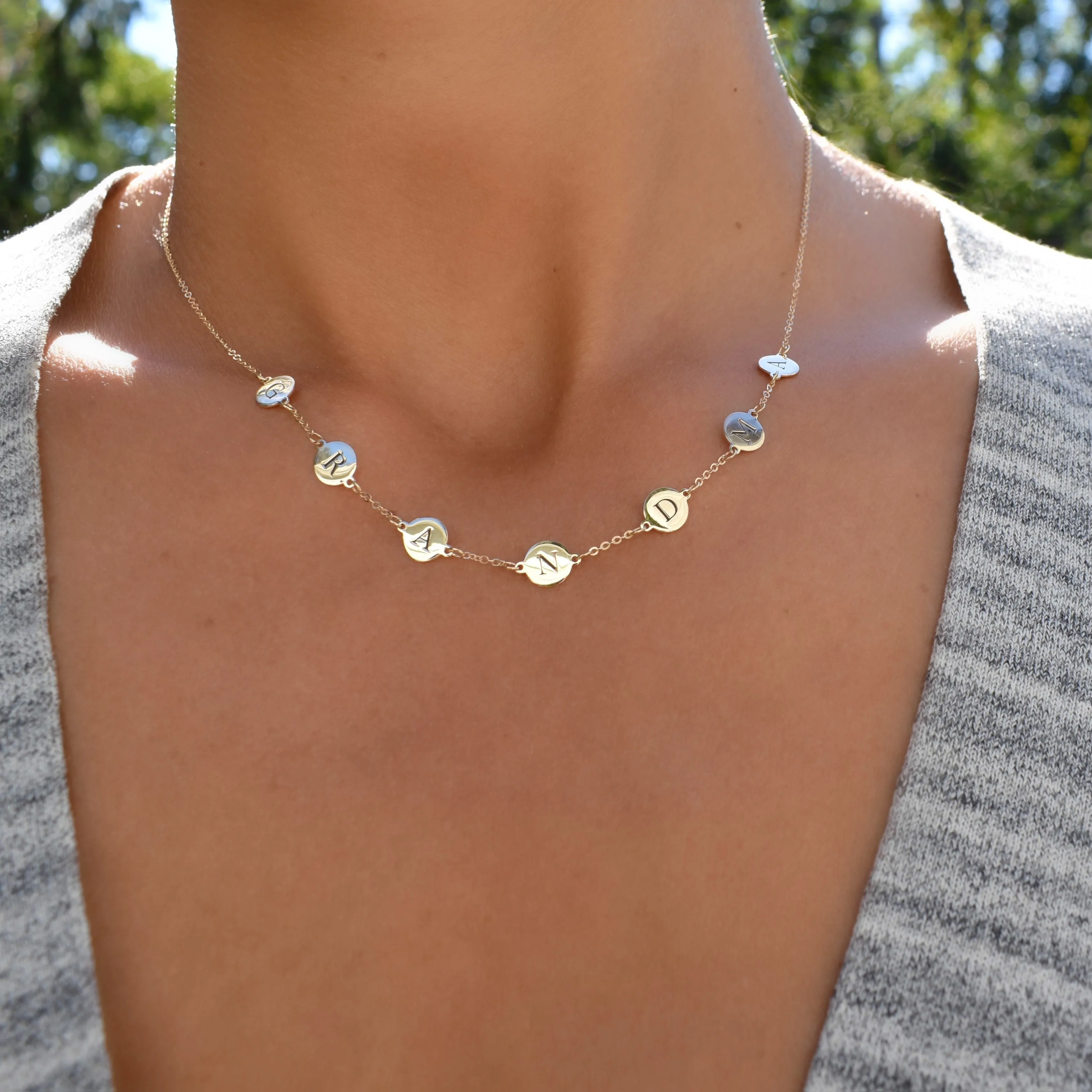 GRANDMA Necklace in 14k Gold sold by Haverhill product image thumbnail 3