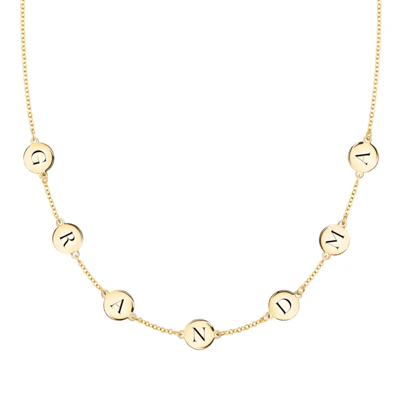 GRANDMA Necklace in 14k Gold sold by Haverhill