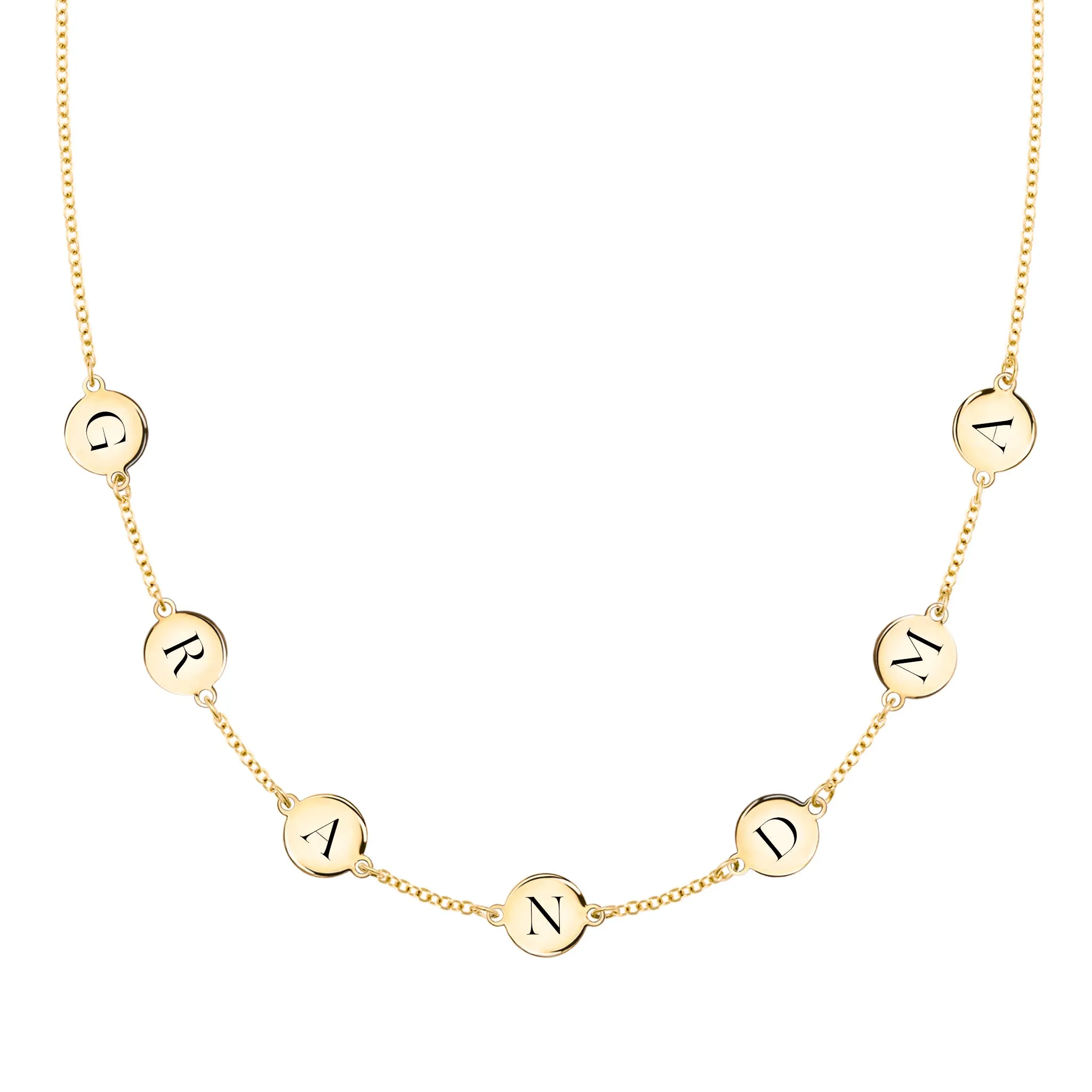 GRANDMA Necklace in 14k Gold sold by Haverhill