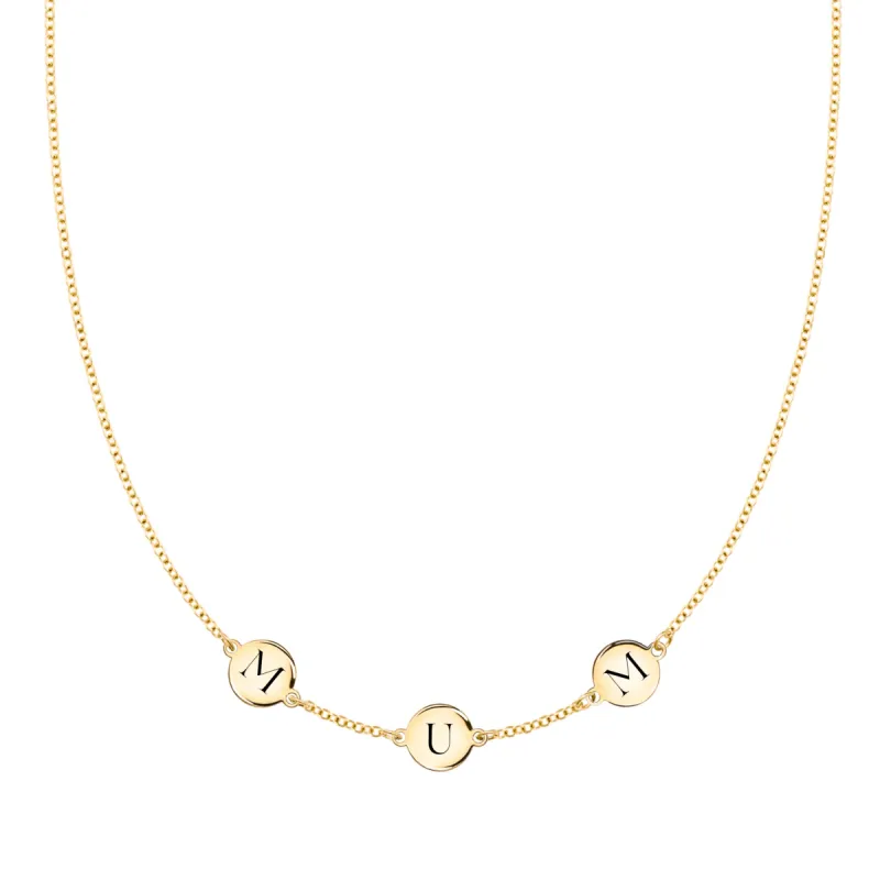 MUM Necklace in 14k Gold sold by Haverhill