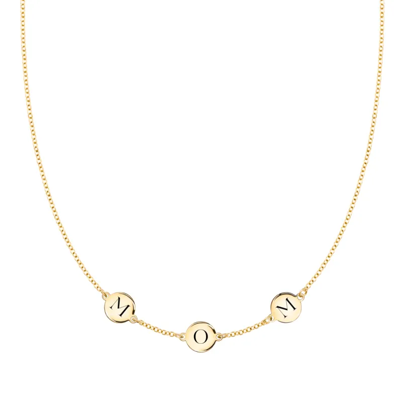 MOM Necklace in 14k Gold sold by Haverhill