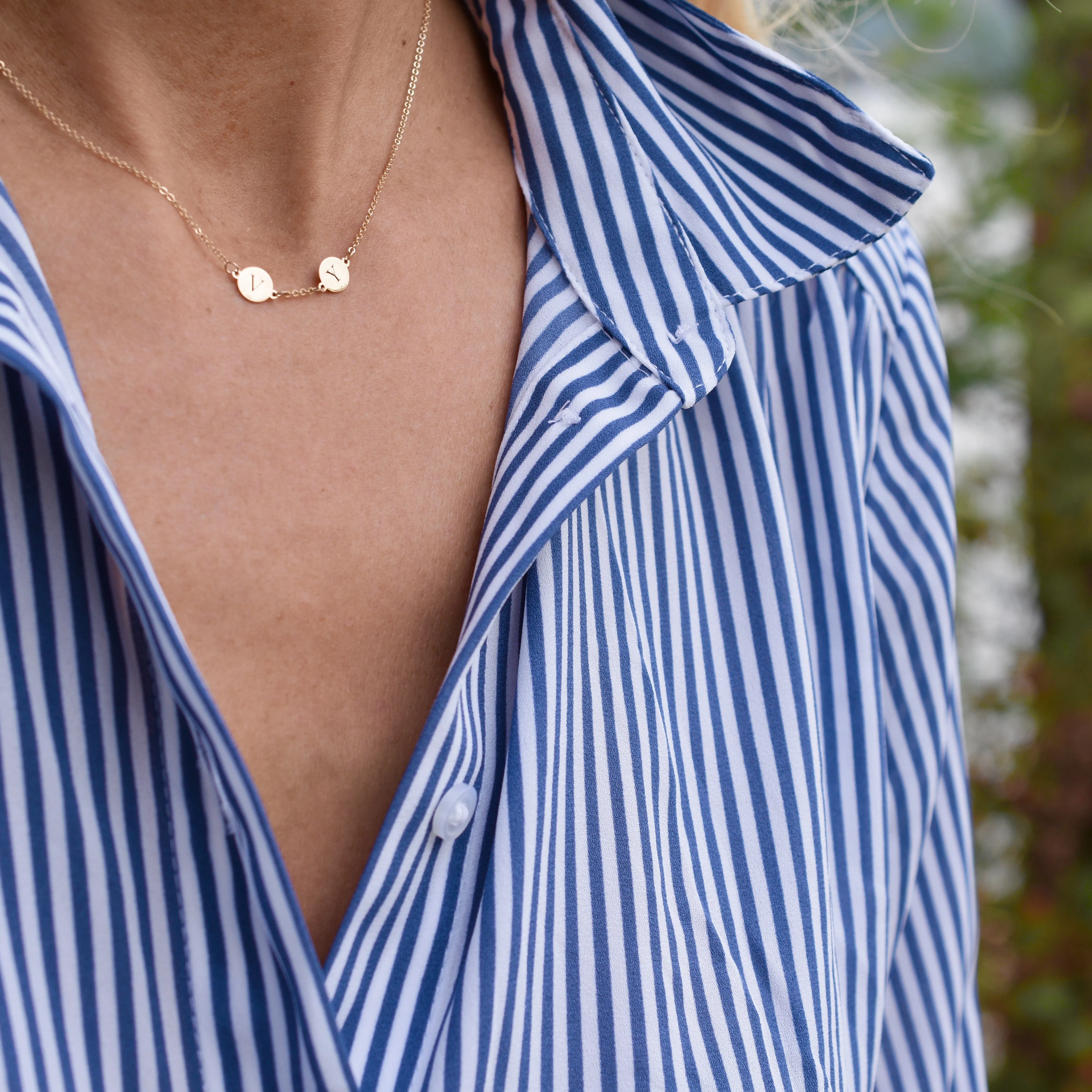 XO Necklace in 14k Gold sold by Haverhill product image thumbnail 2