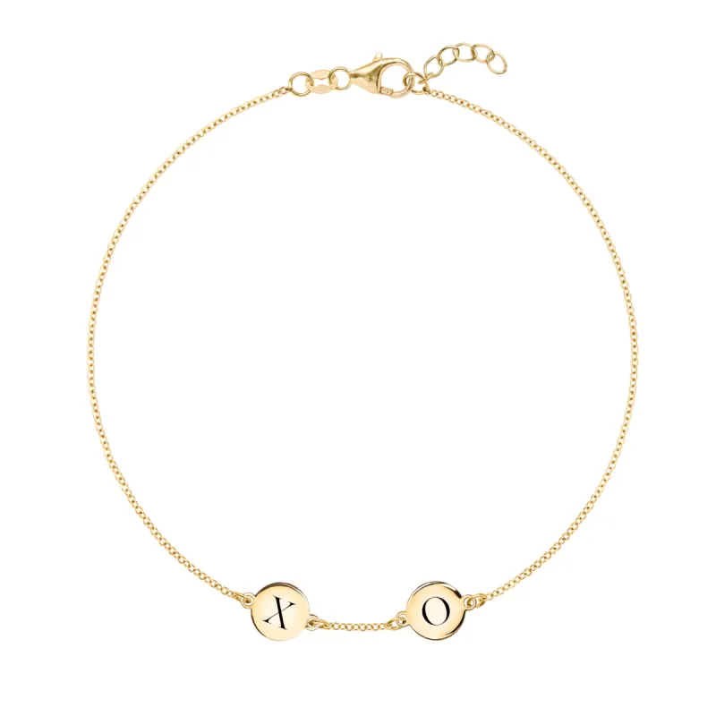 XO Bracelet in 14k Gold sold by Haverhill