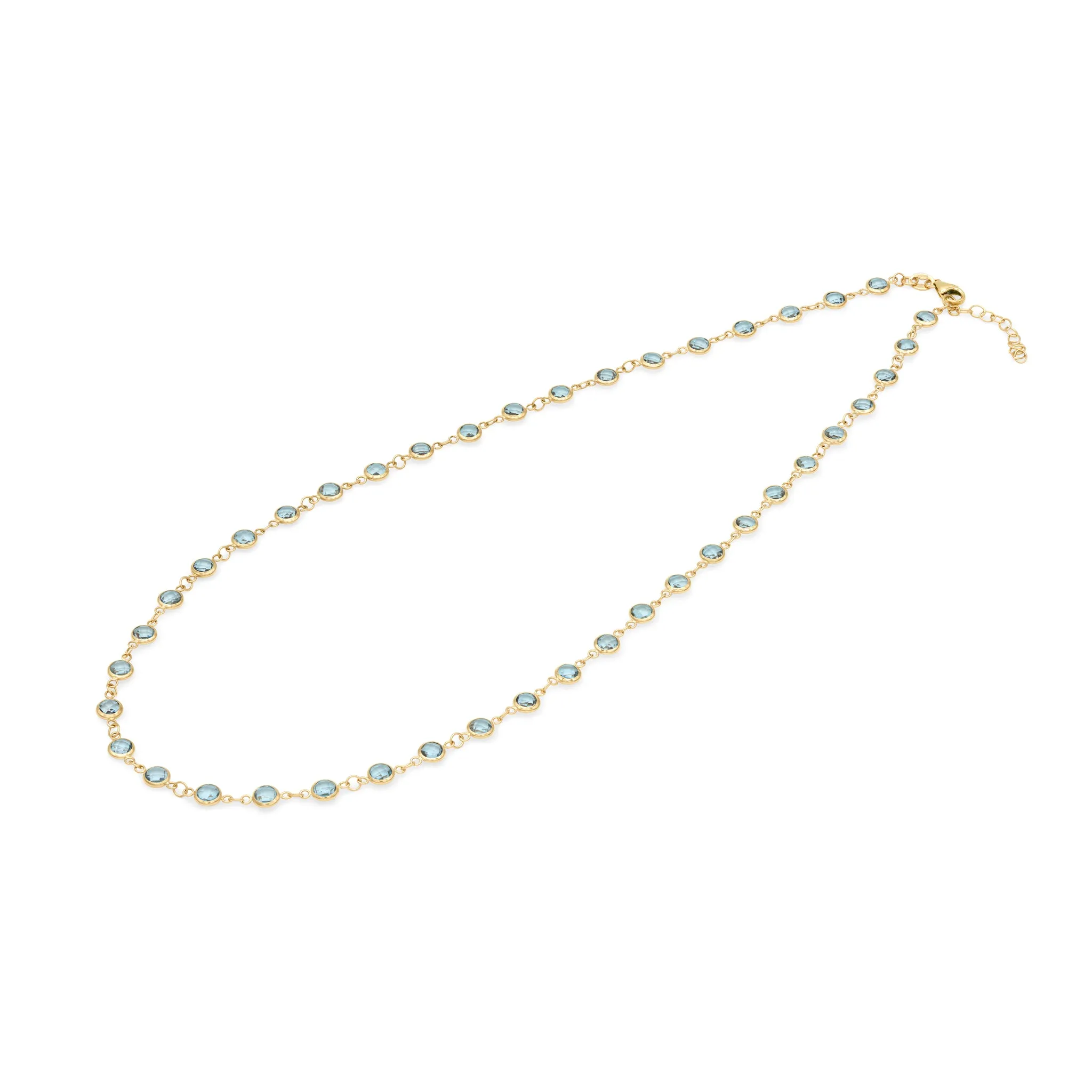 Newport Nantucket Blue Topaz Necklace in 14k Gold (December) sold by Haverhill product image thumbnail 4